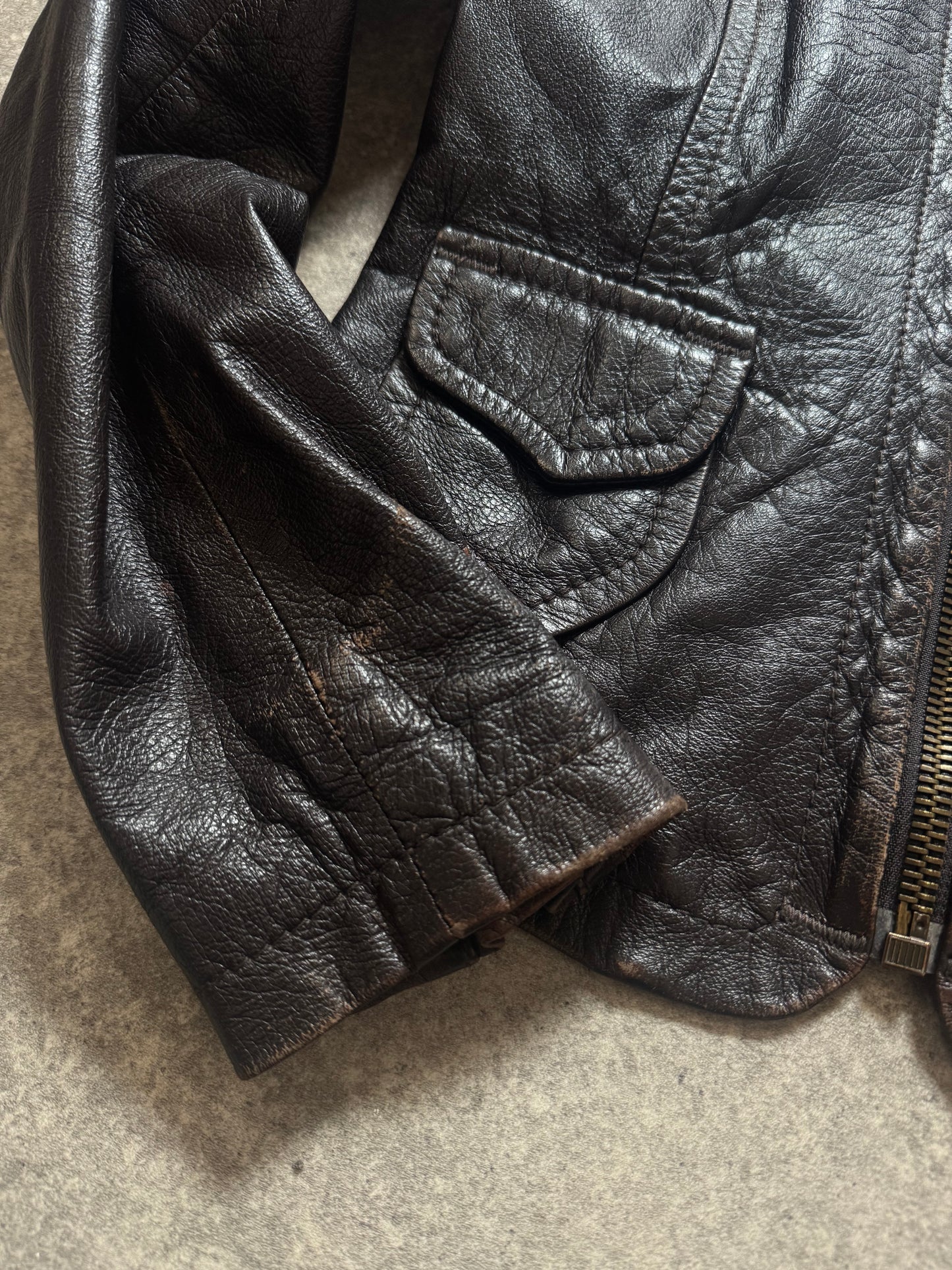 Miss Sixty Fitted Leather Jacket (M)