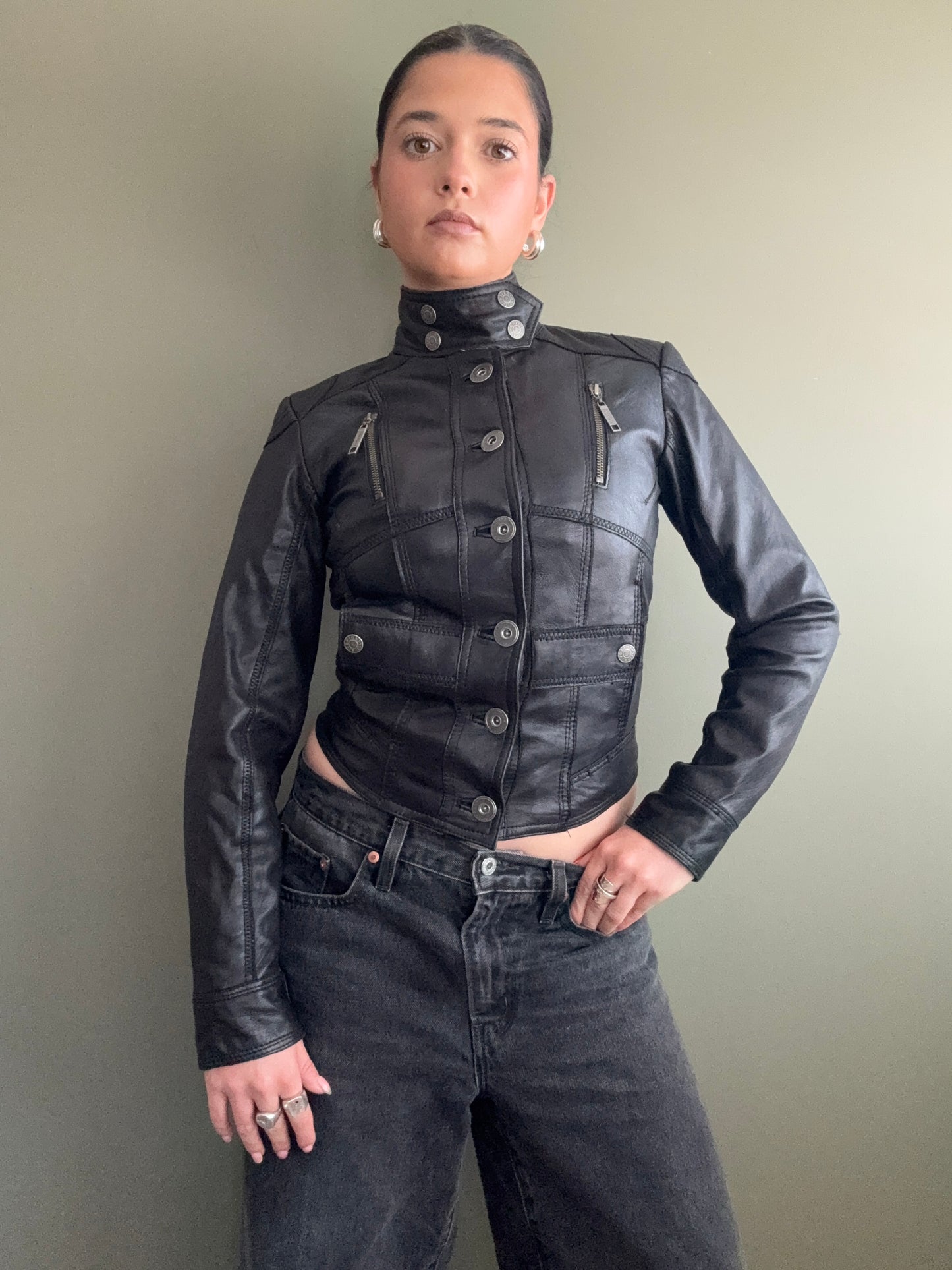 Leather Corset Jacket (UK8)