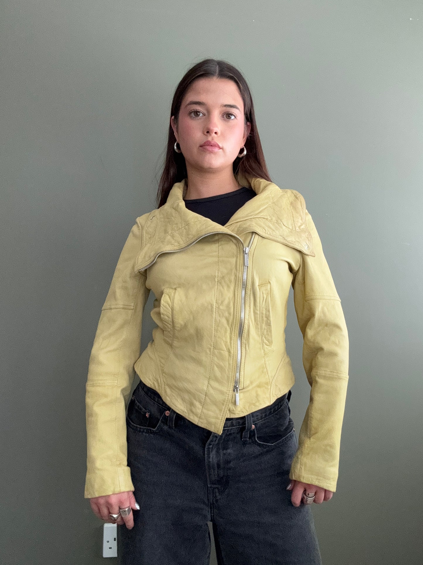 Karen Millen Leather Jacket (UK10)