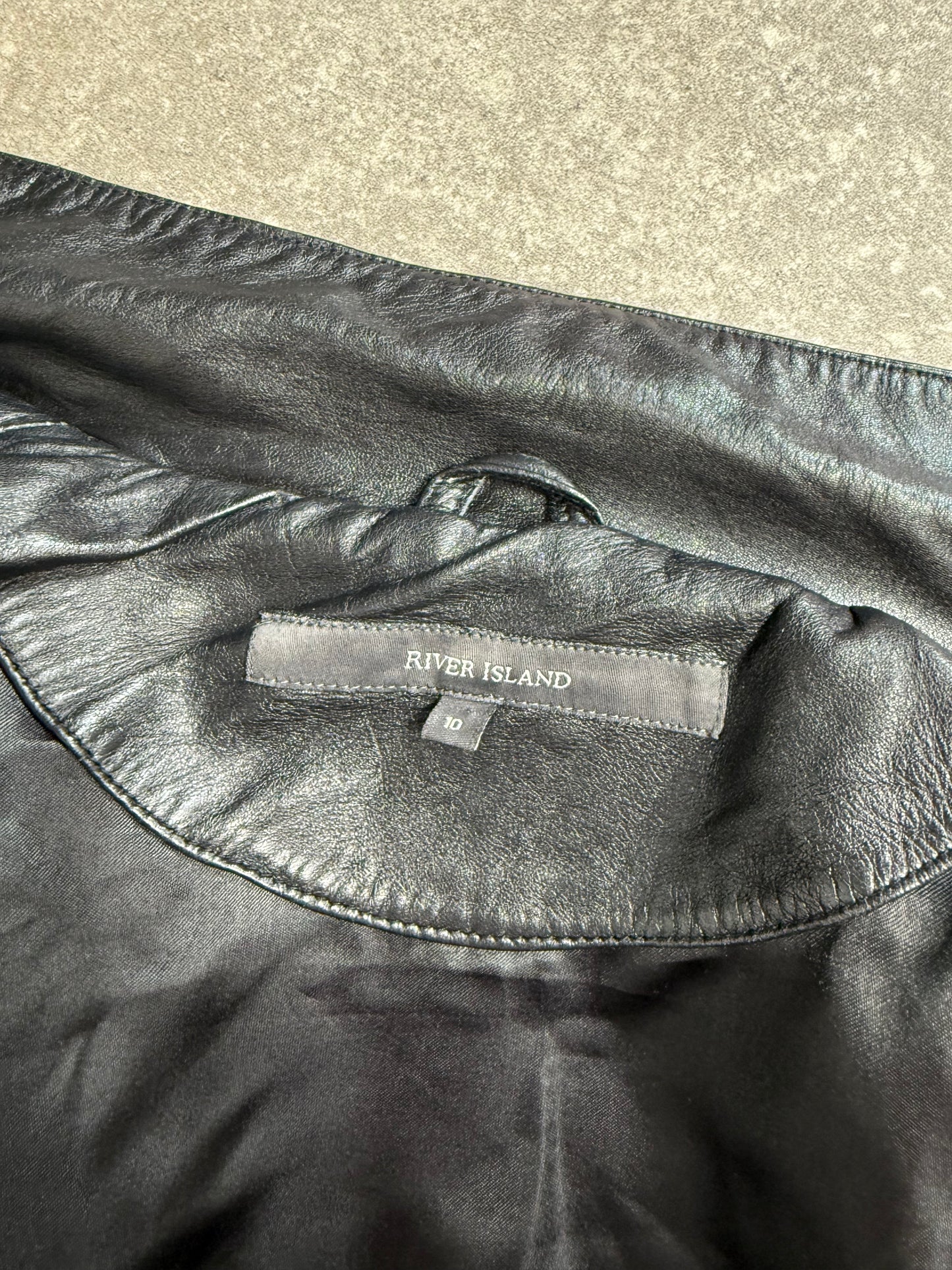 Fitted Leather Jacket (UK10)