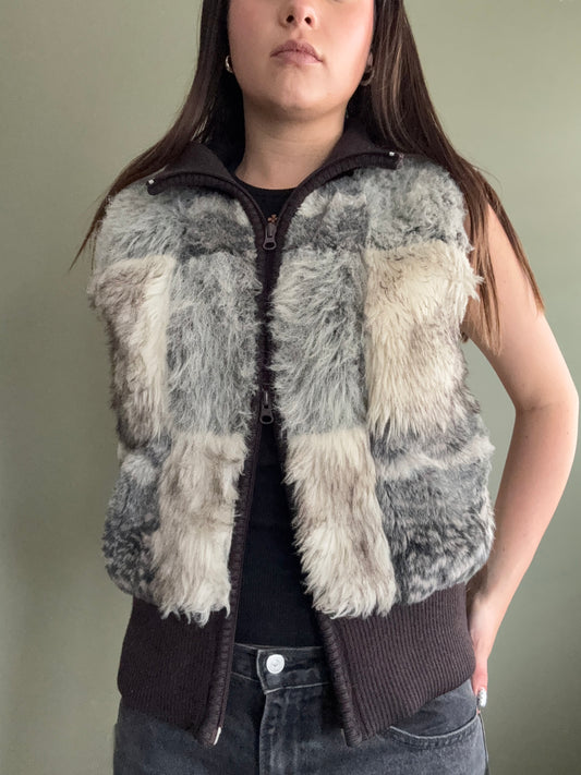 Hooch Faux Fur Gilet (UK12)