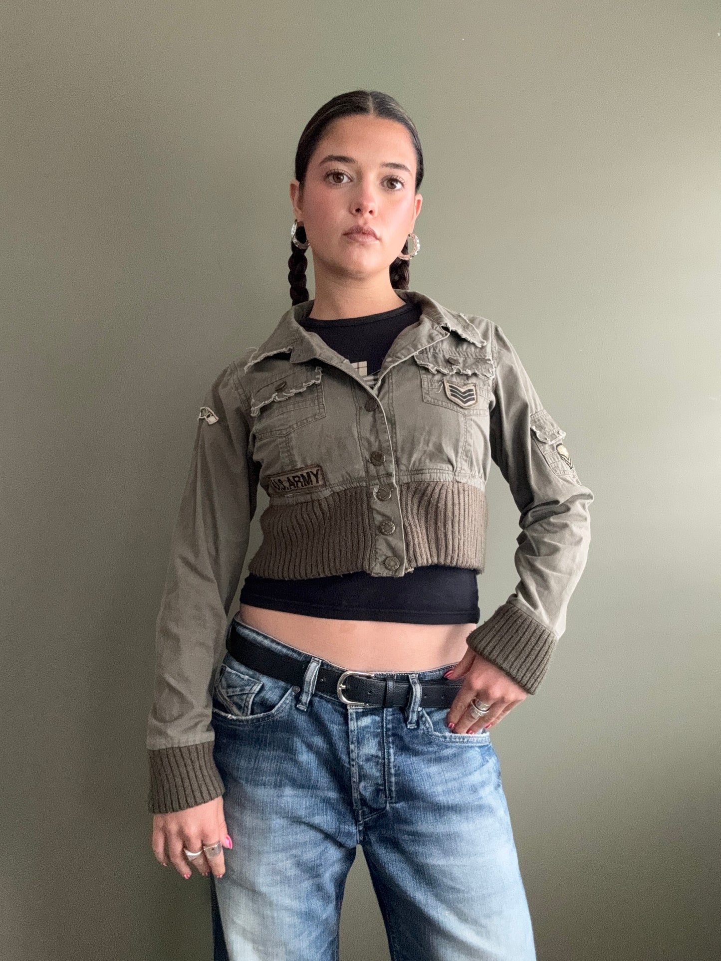 Cropped Cargo Jacket (UK10)