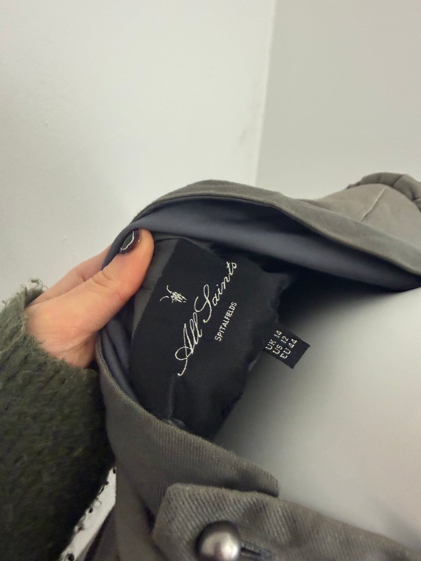 Allsaints Asymmetric Jacket (UK14)