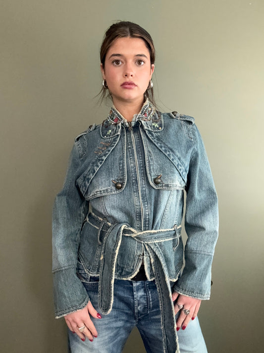 Y2K Denim Jacket (S)