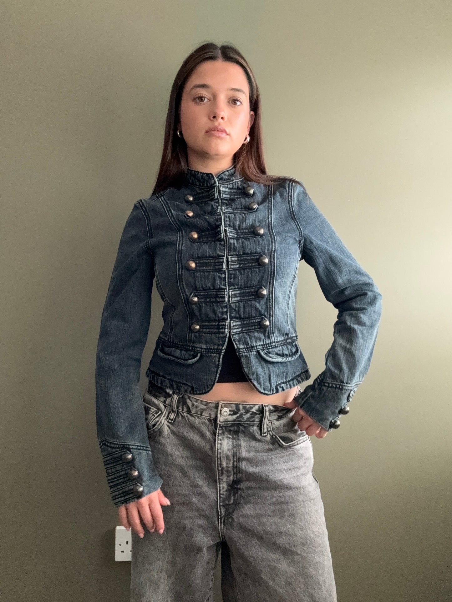 Denim Military Jacket (UK10)