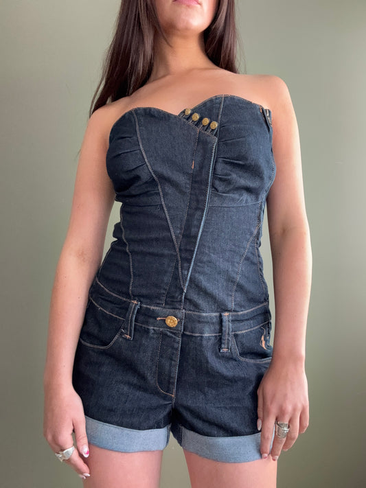 Baby Phat Denim Jumpsuit (M)