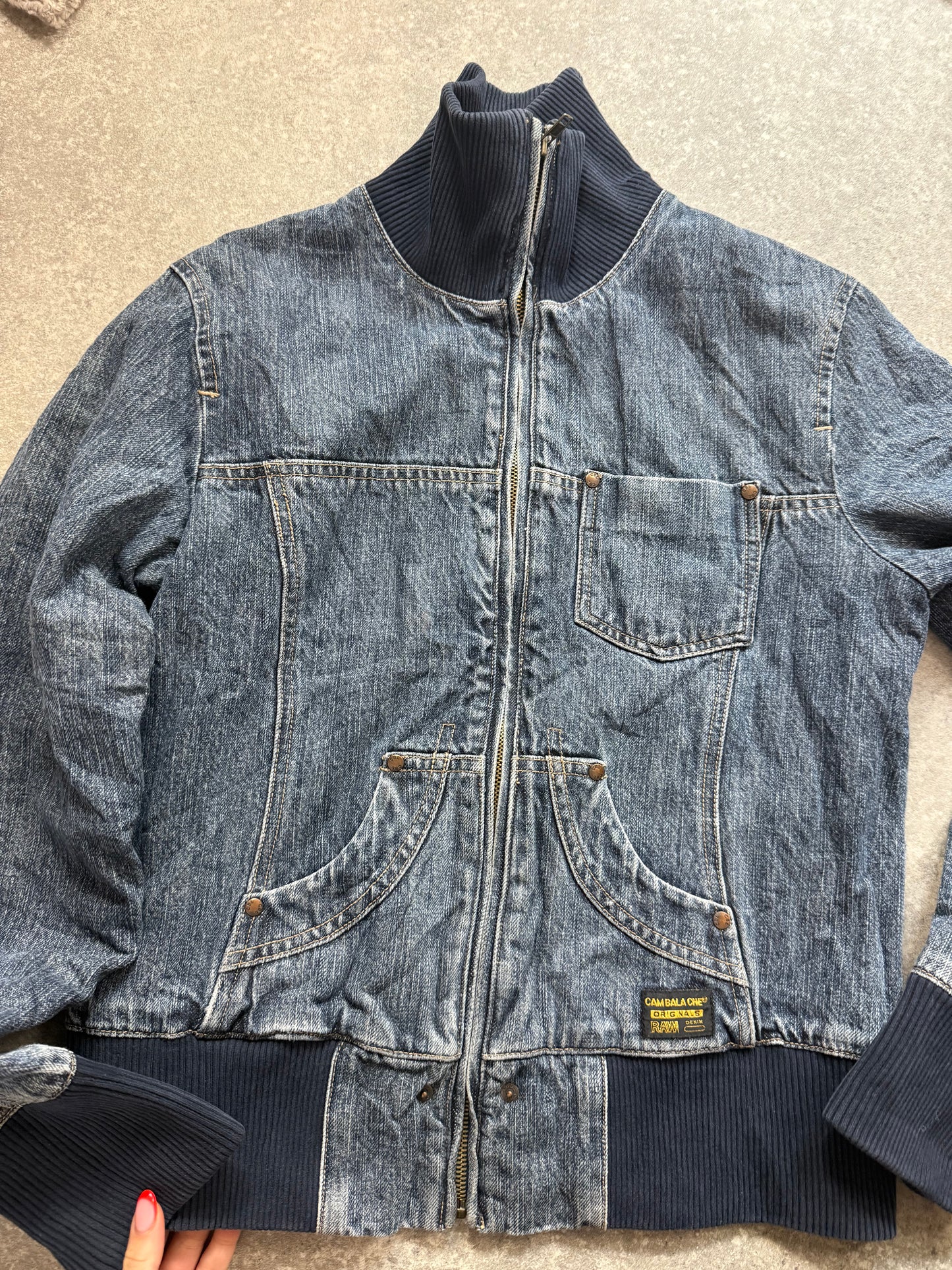 Denim Bomber Jacket (XL)
