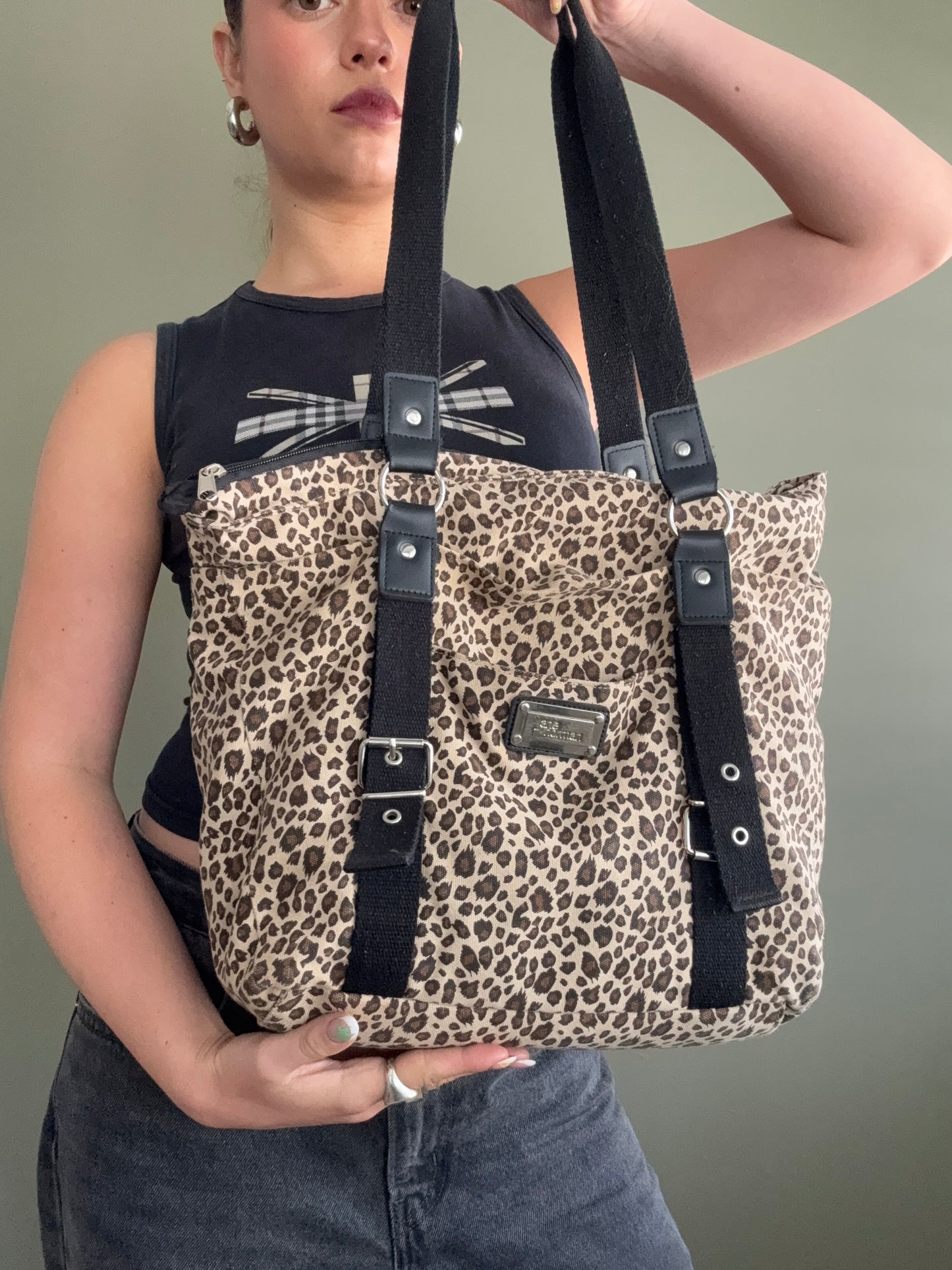 Jane Norman Leopard Tote Bag