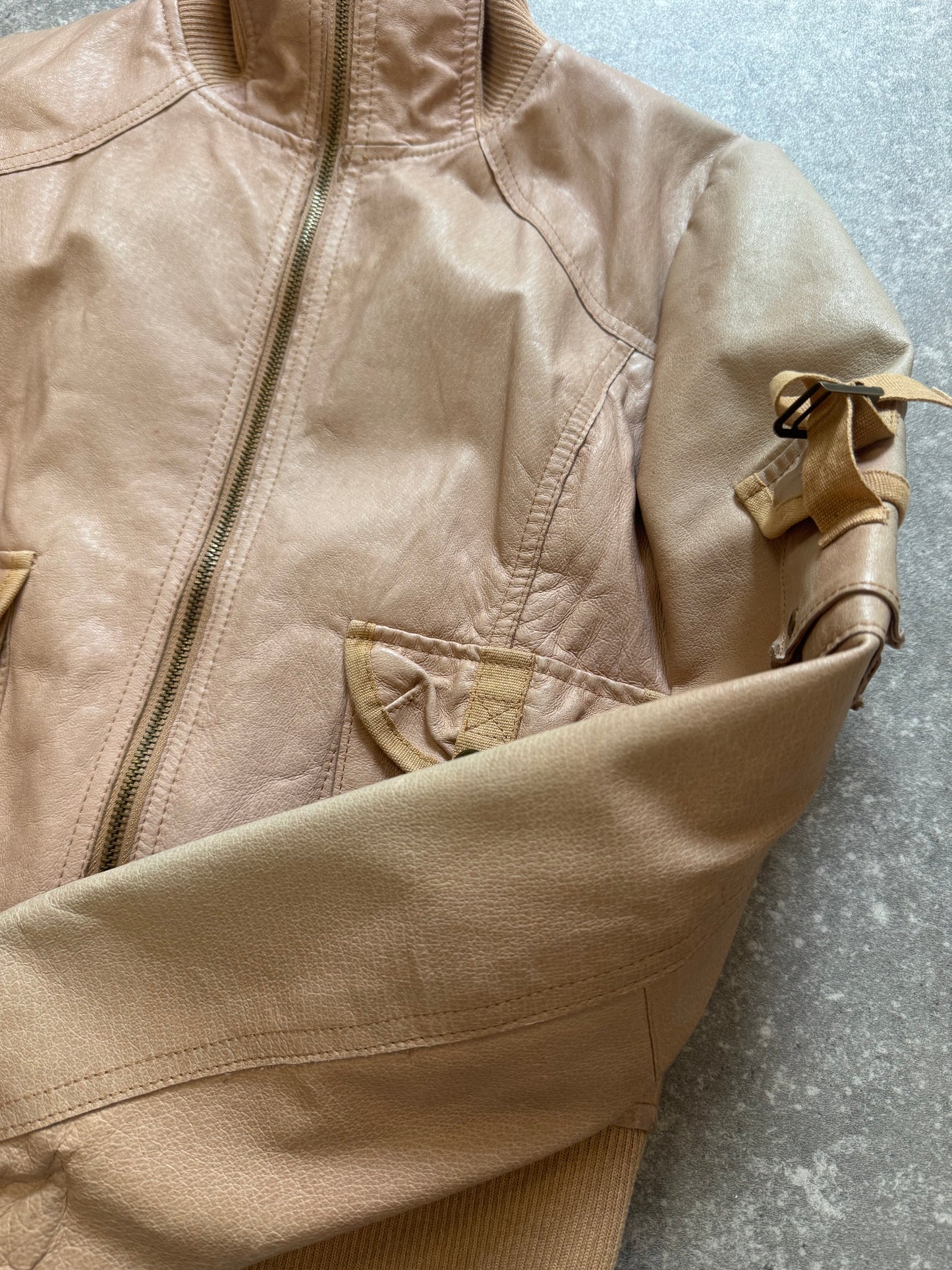 Cargo Leather Jacket (M)