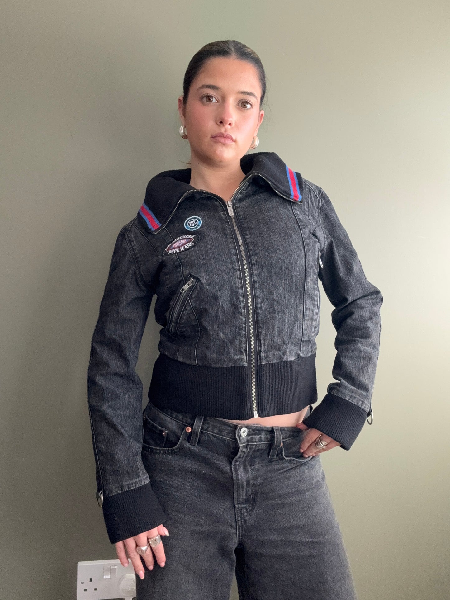 Pepe Jeans Denim Bomber Jacket (M)