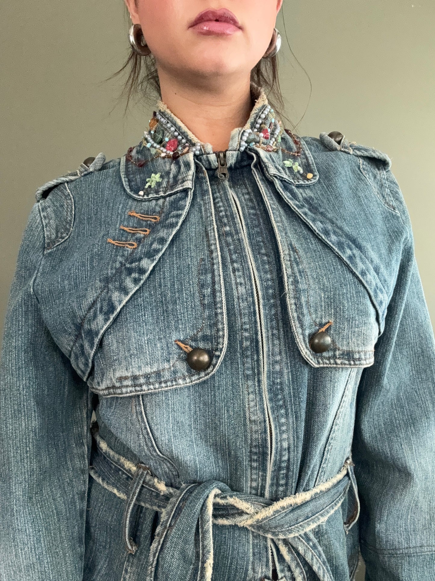 Y2K Denim Jacket (S)