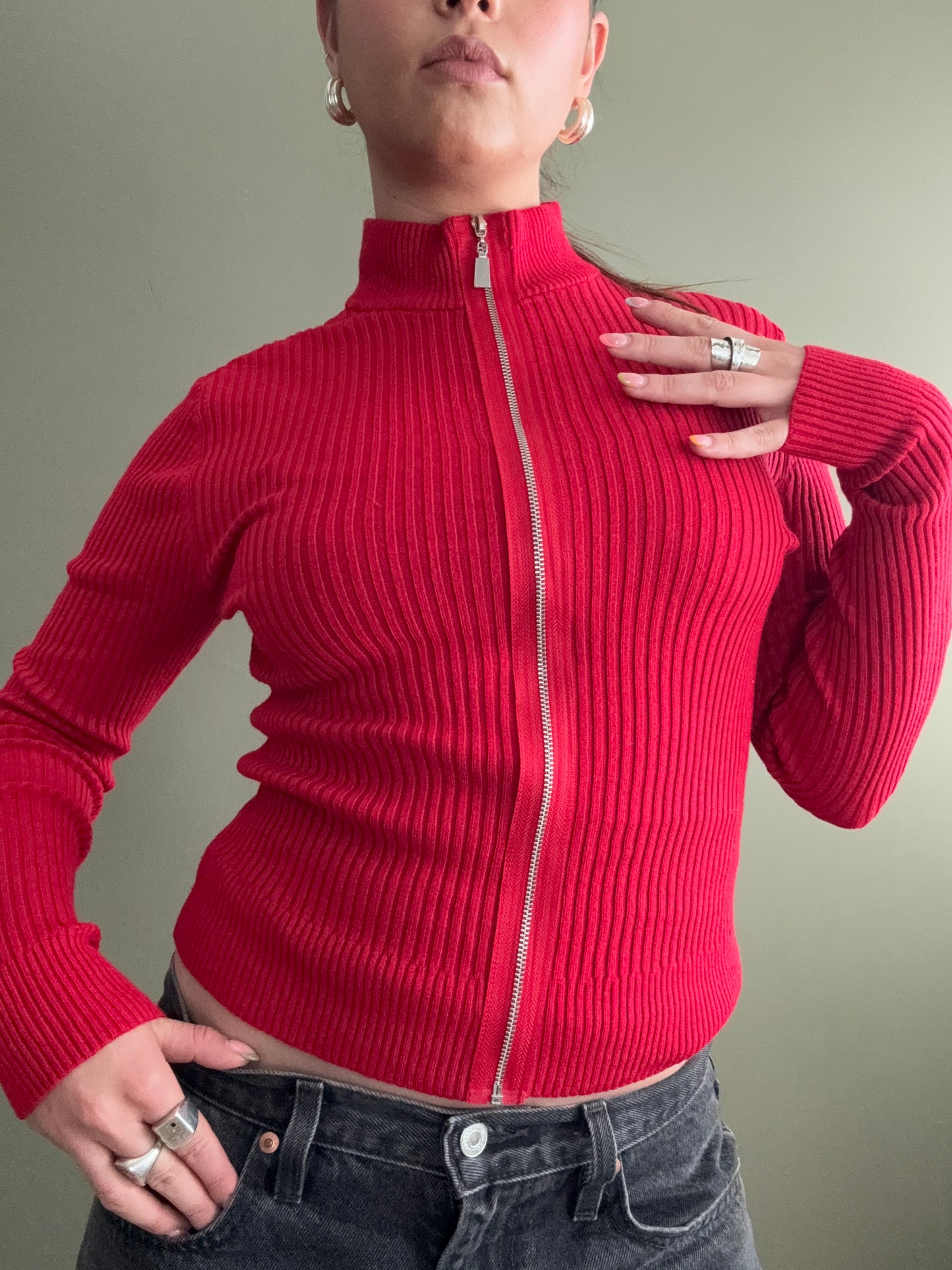 Jane Norman Zip Jumper (UK10)