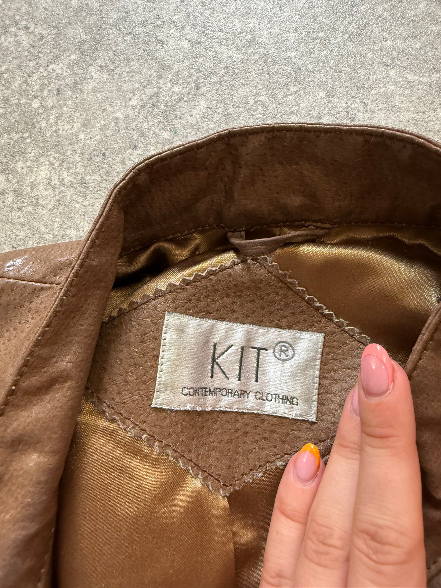 Leather Cargo Jacket (UK10)