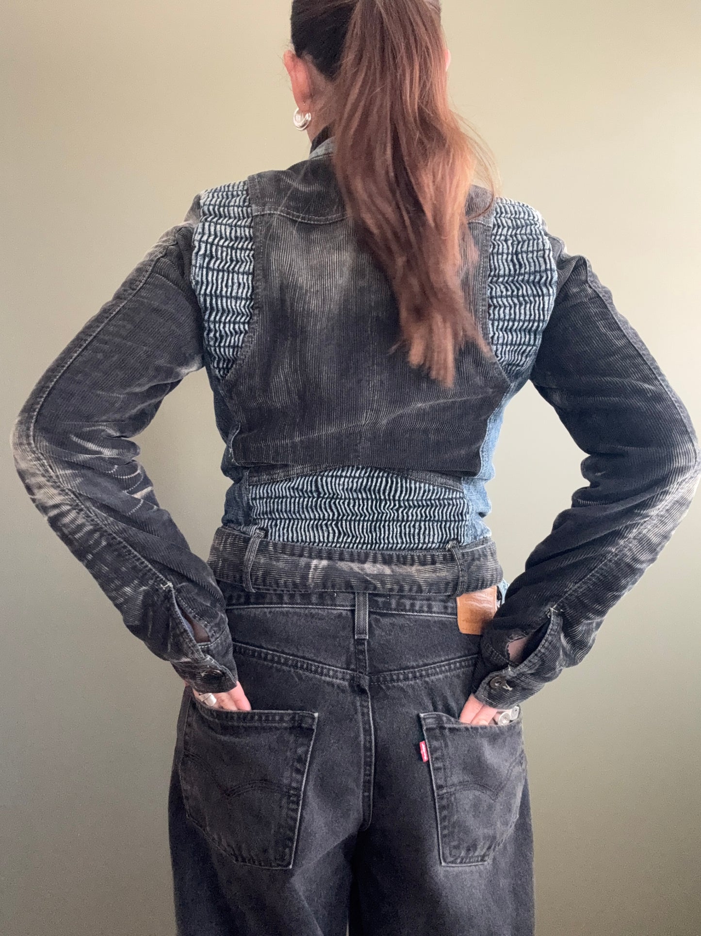 Diesel Denim/Cord Biker Jacket (M)