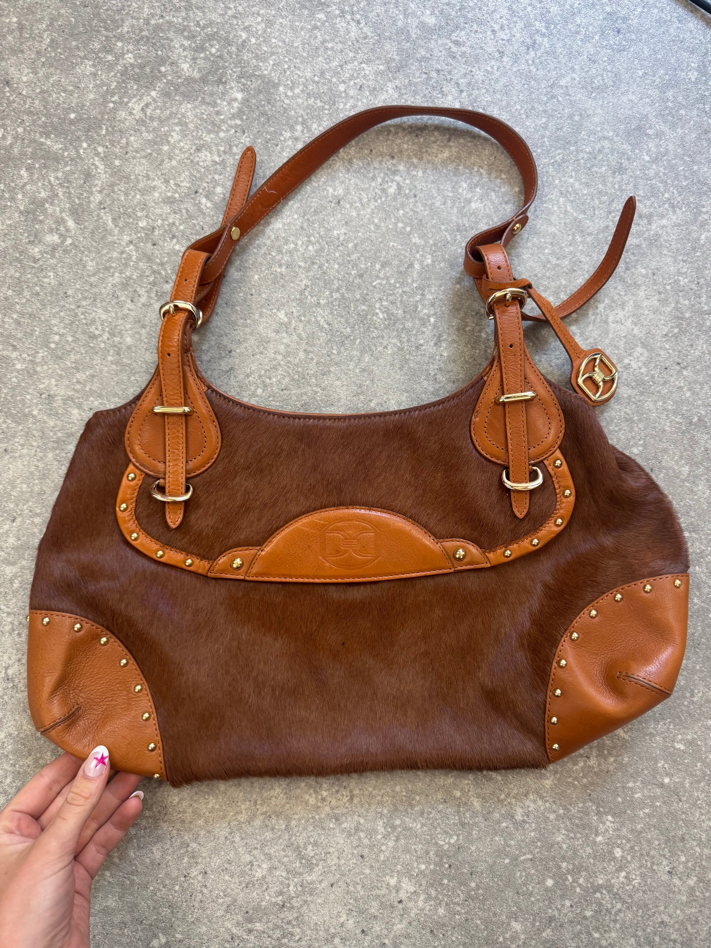 DKNY Textured Shoulder Bag