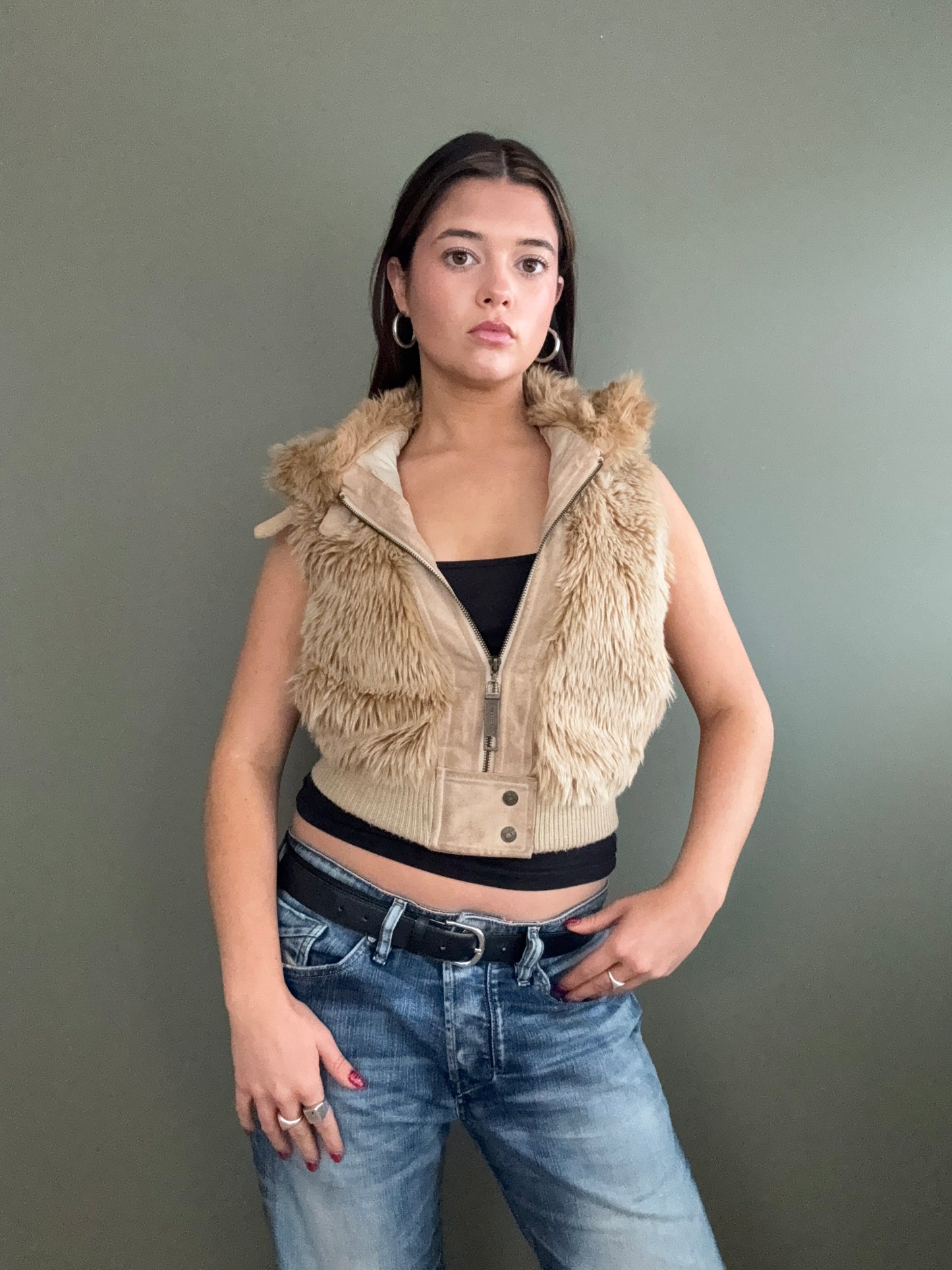 Faux Fur Gilet (UK6)