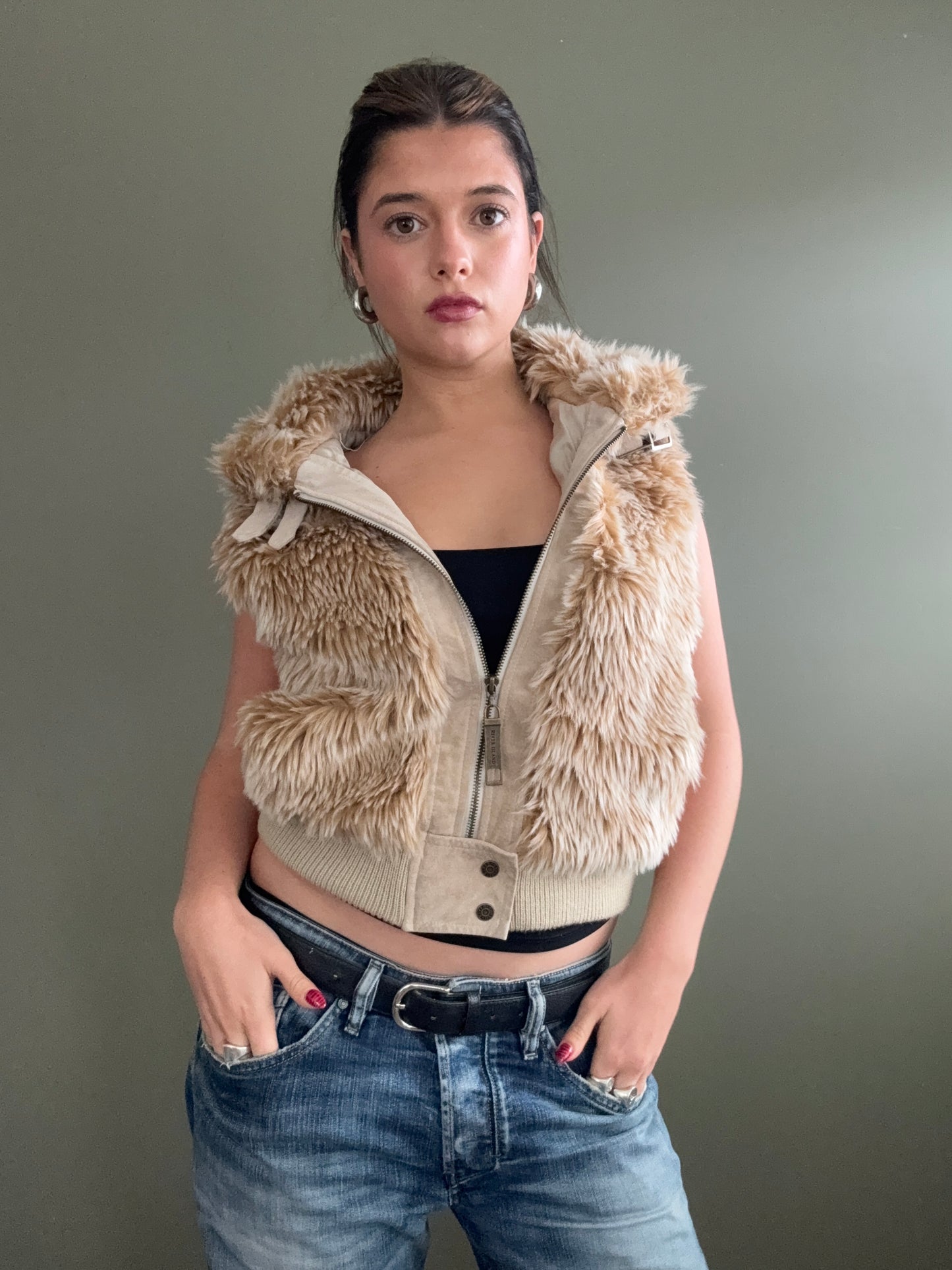 Faux Fur Gilet (UK14)
