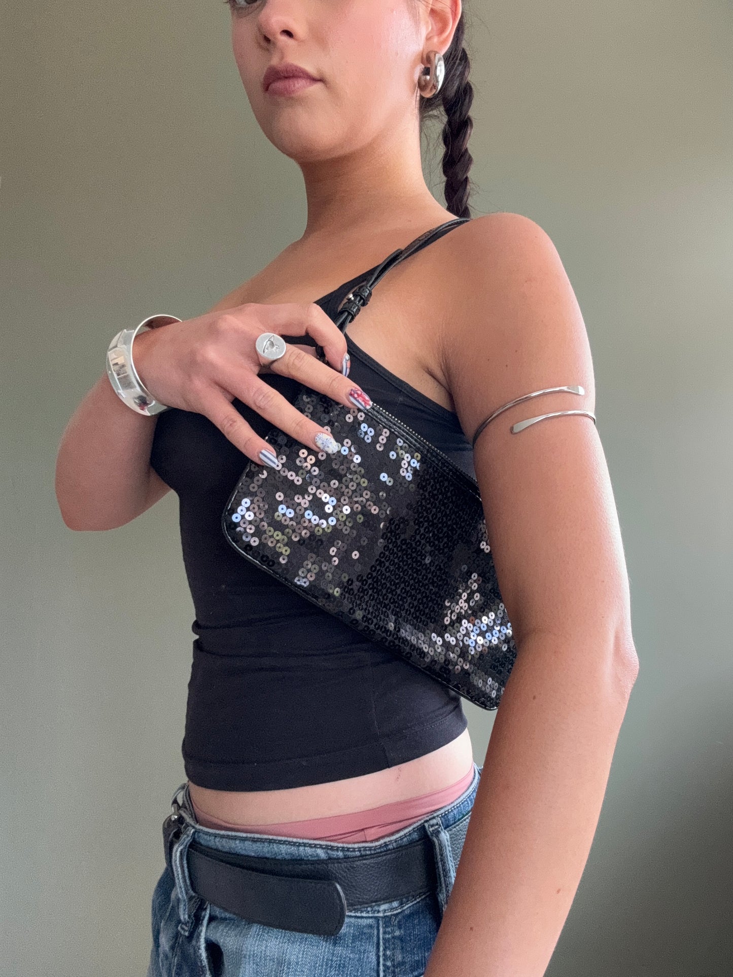 DKNY Sequin Shoulder Bag