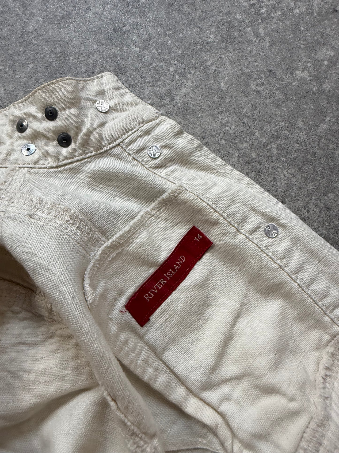 Y2K Cream Corset Jacket (UK14)