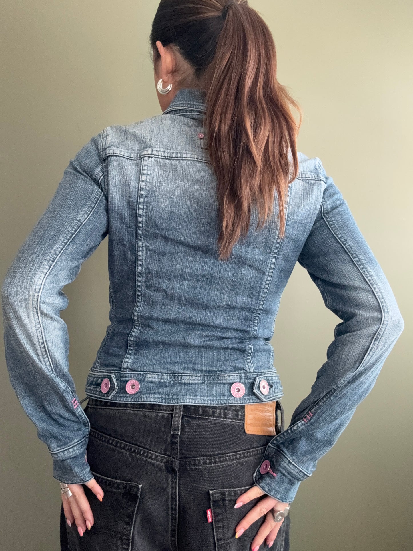 Y2K Denim Jacket (M)