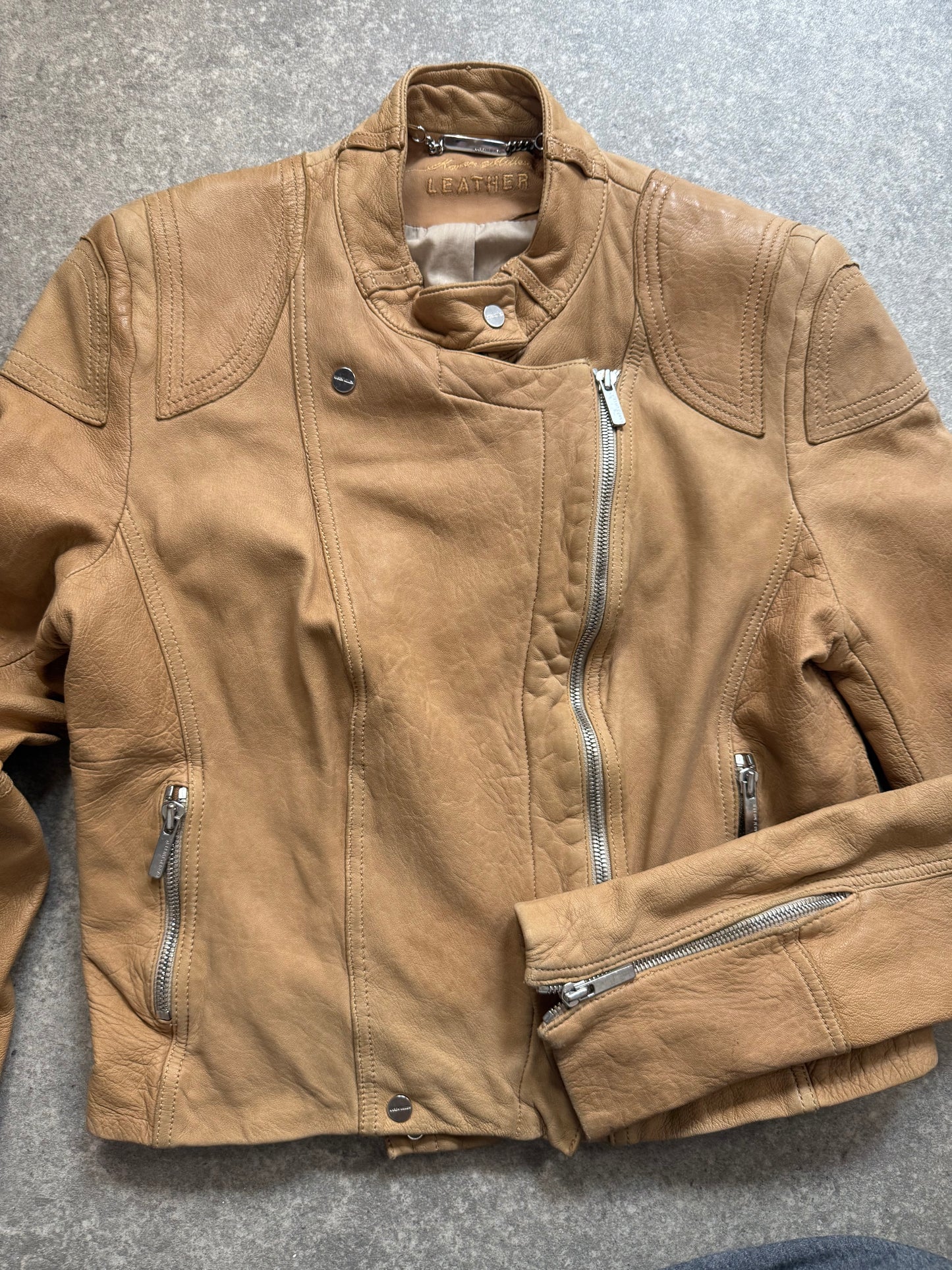 Karen Millen Leather Jacket (UK12)