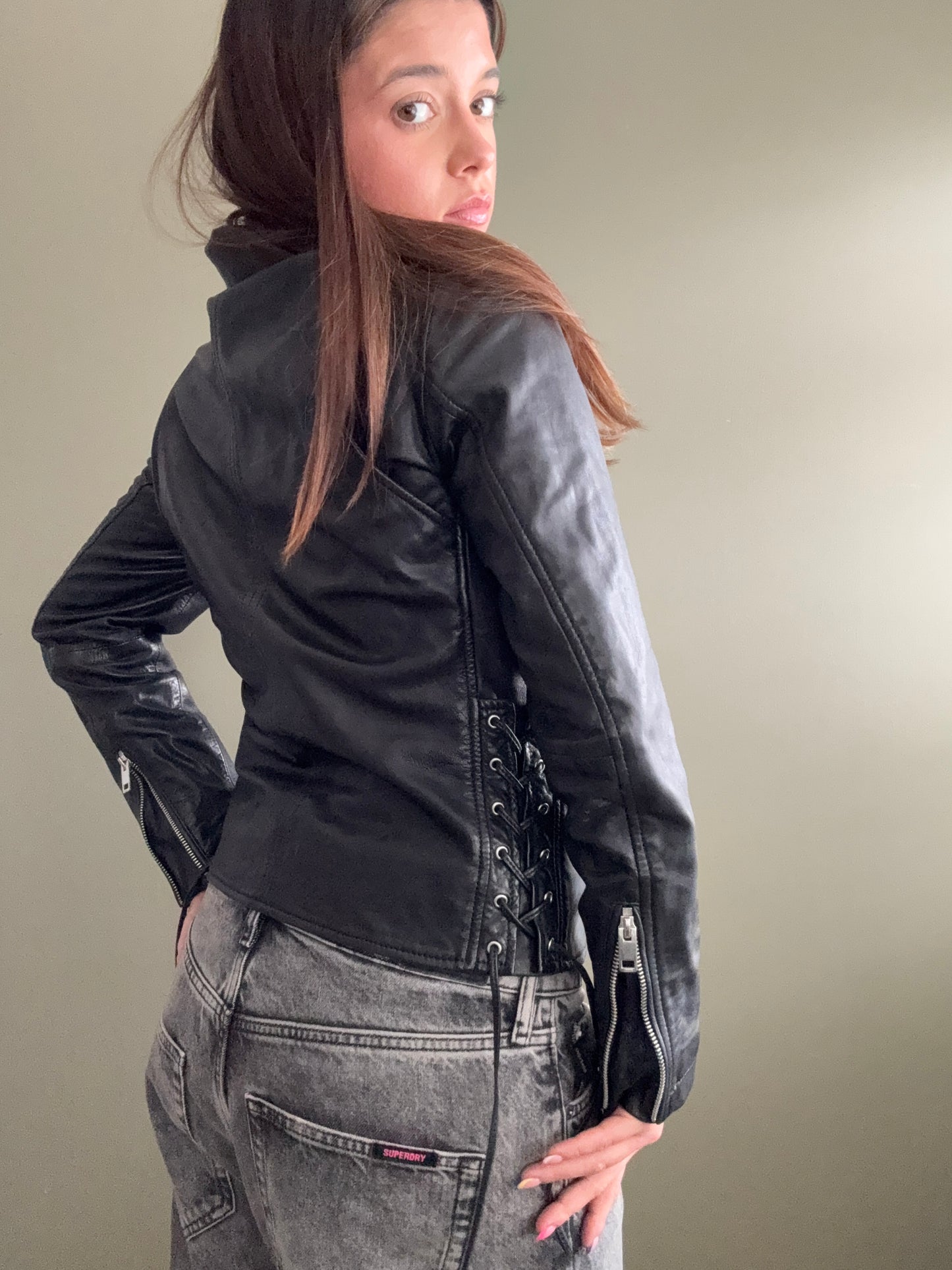 Diesel Leather Jacket (XS)