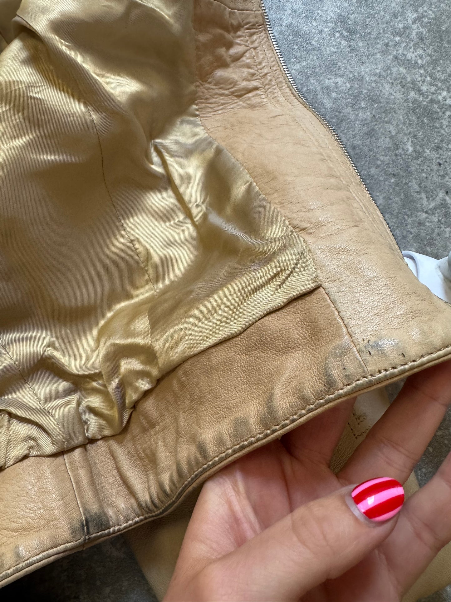 Karen Millen Leather Jacket (UK10)