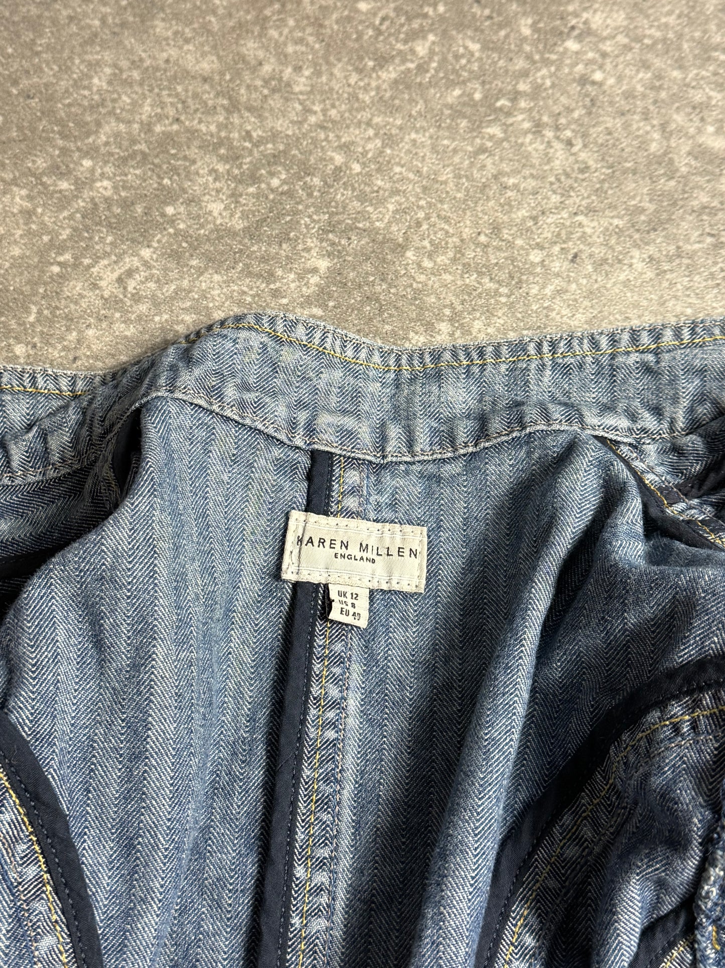 Karen Millen Denim Military Jacket (UK12)