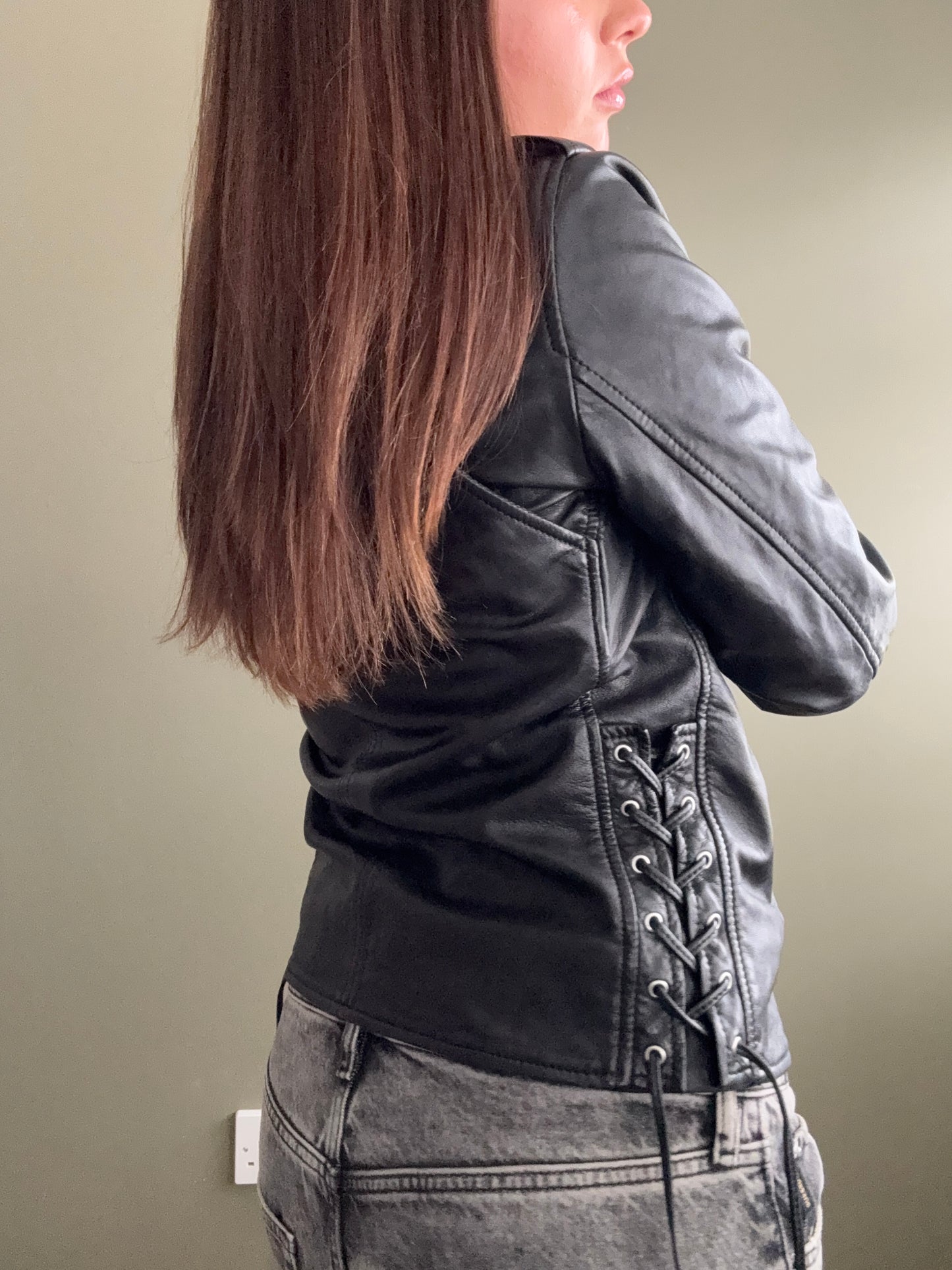 Diesel Leather Jacket (XS)