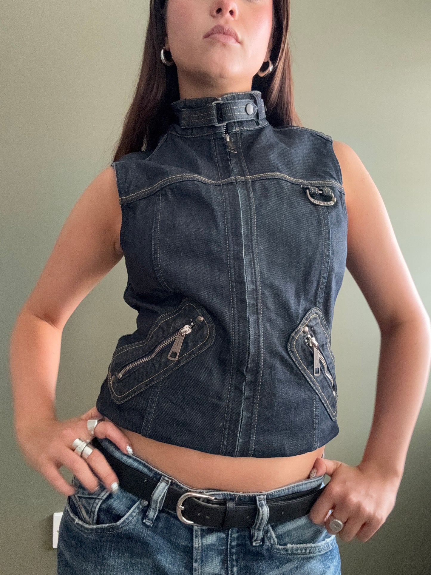 Diesel Denim Gilet (S)