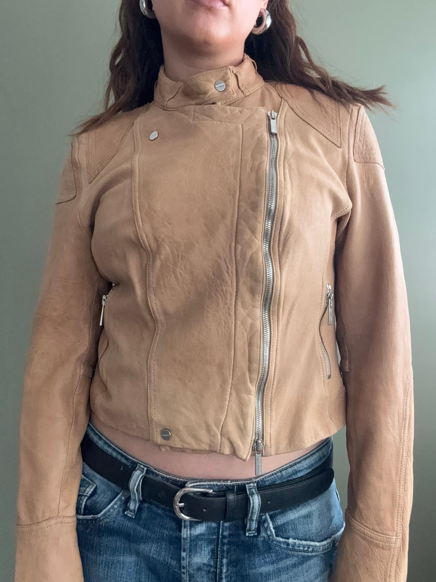 Karen Millen Leather Jacket (UK12)
