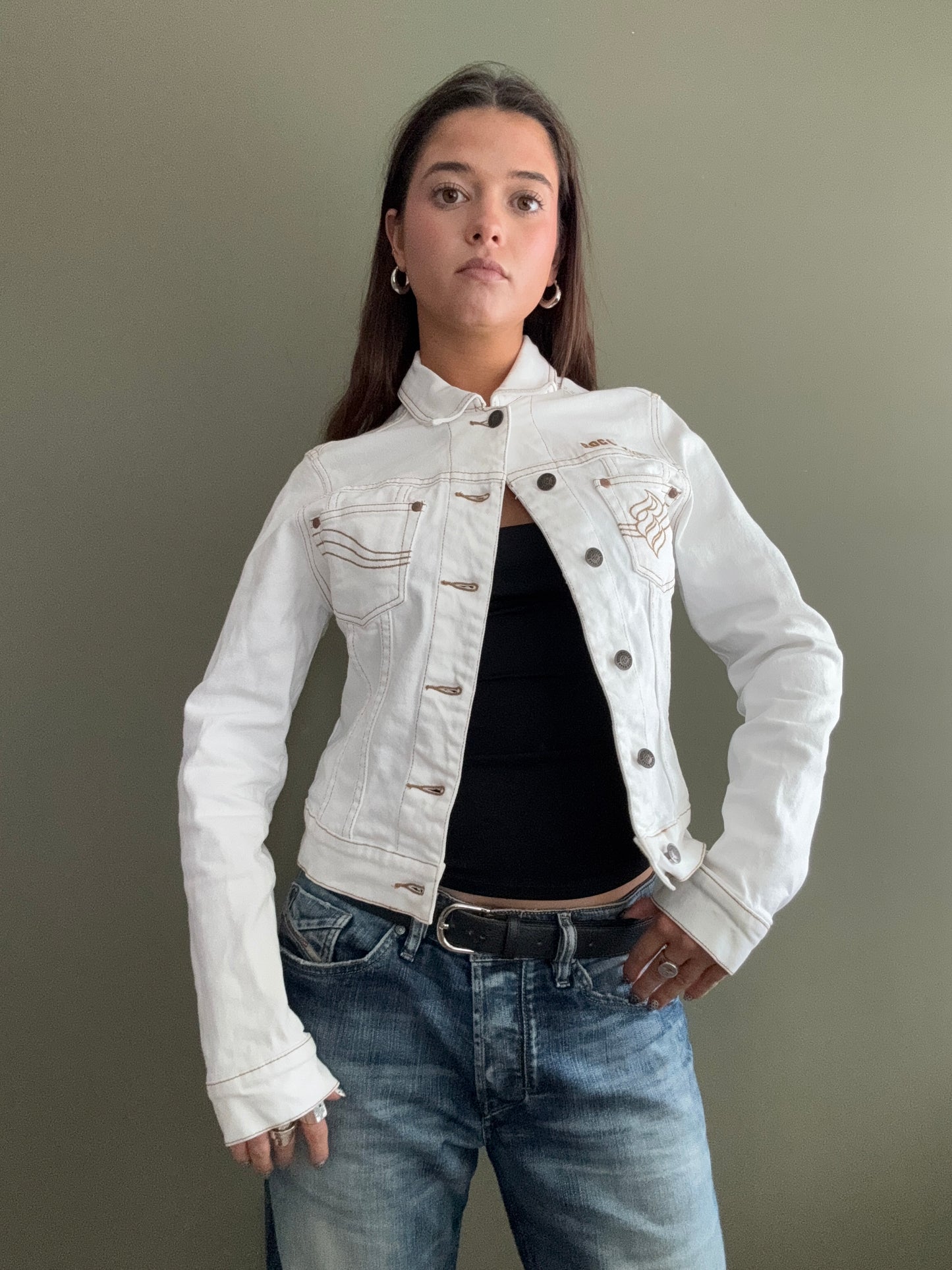 Rocawear White Denim Jacket (M)