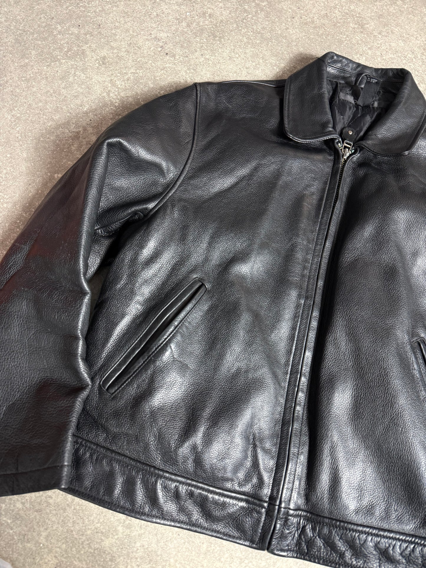DKNY Leather Jacket (L)