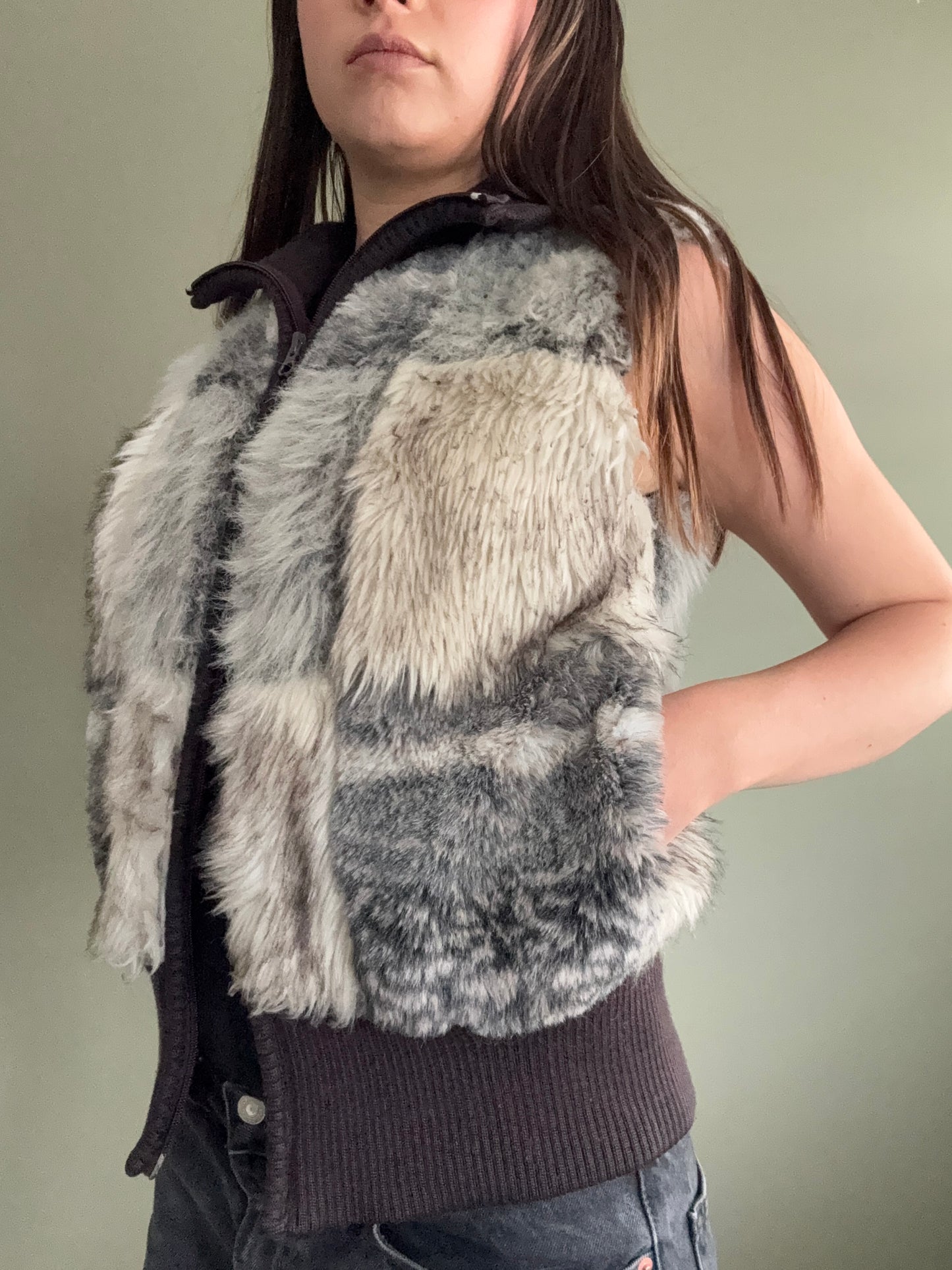 Hooch Faux Fur Gilet (UK12)