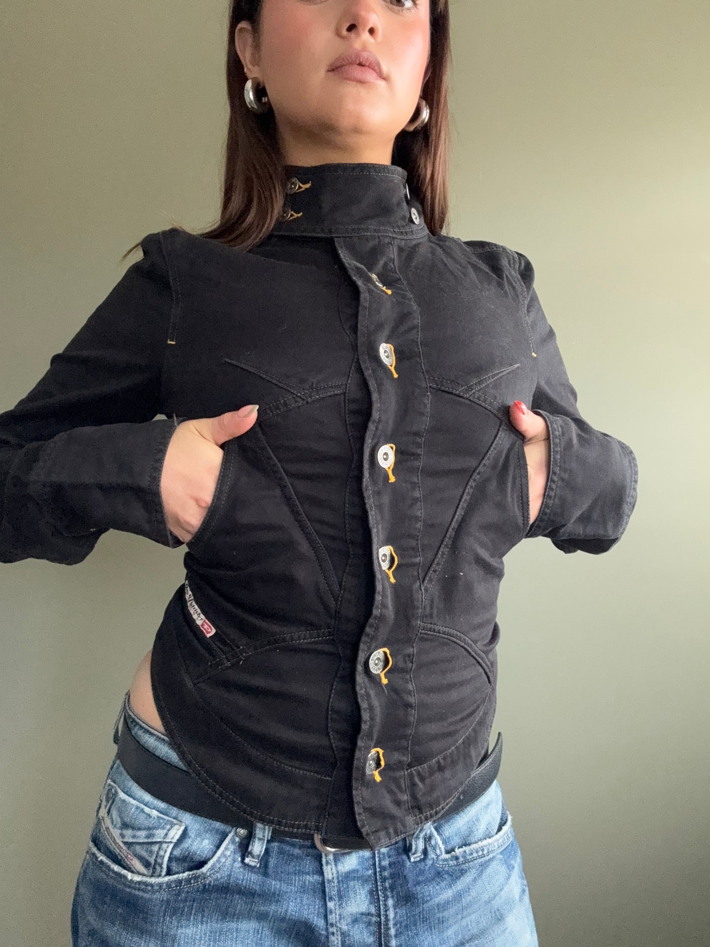 Black Diesel Corset Jacket (M)