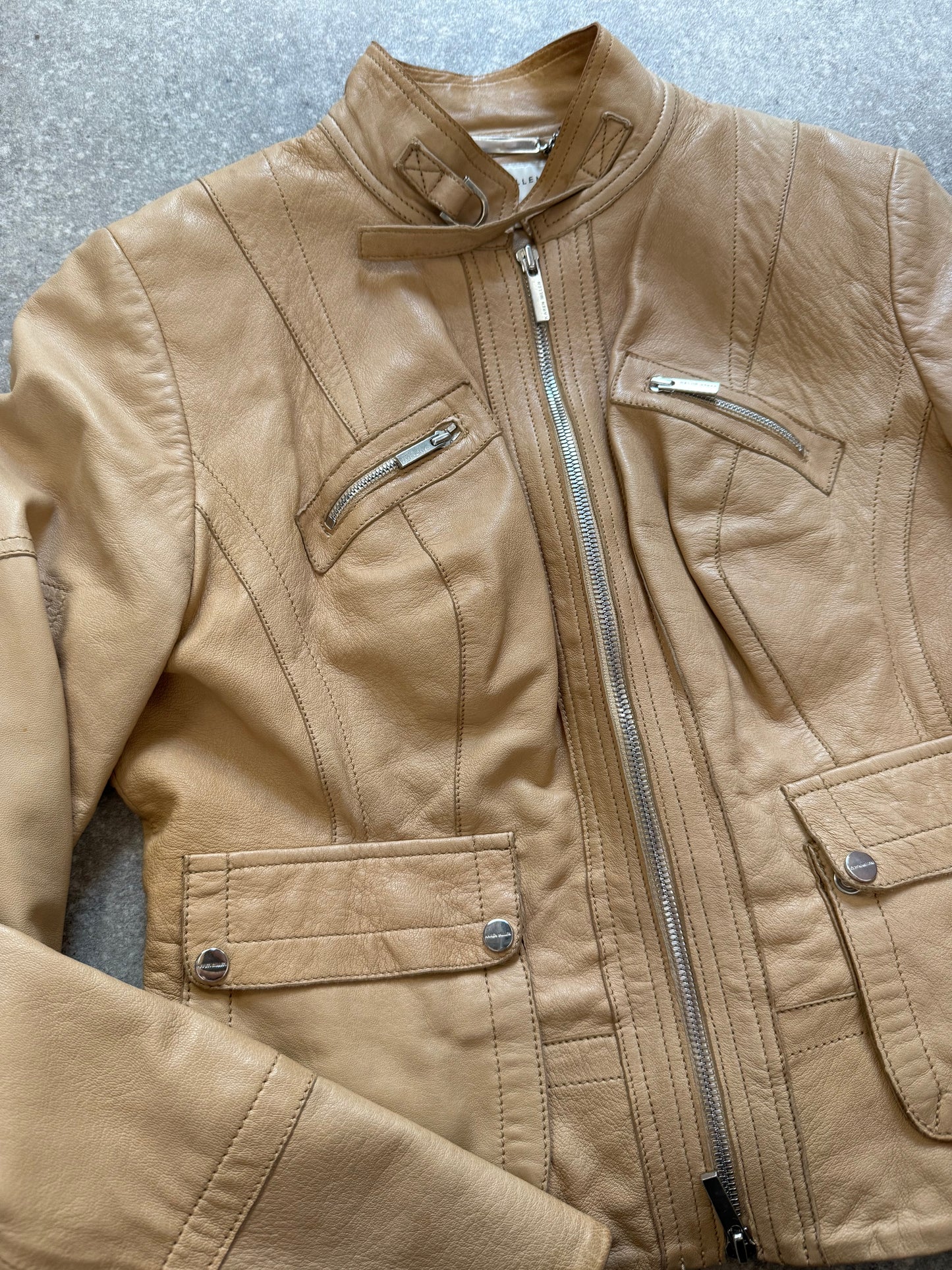 Karen Millen Leather Jacket (UK10)