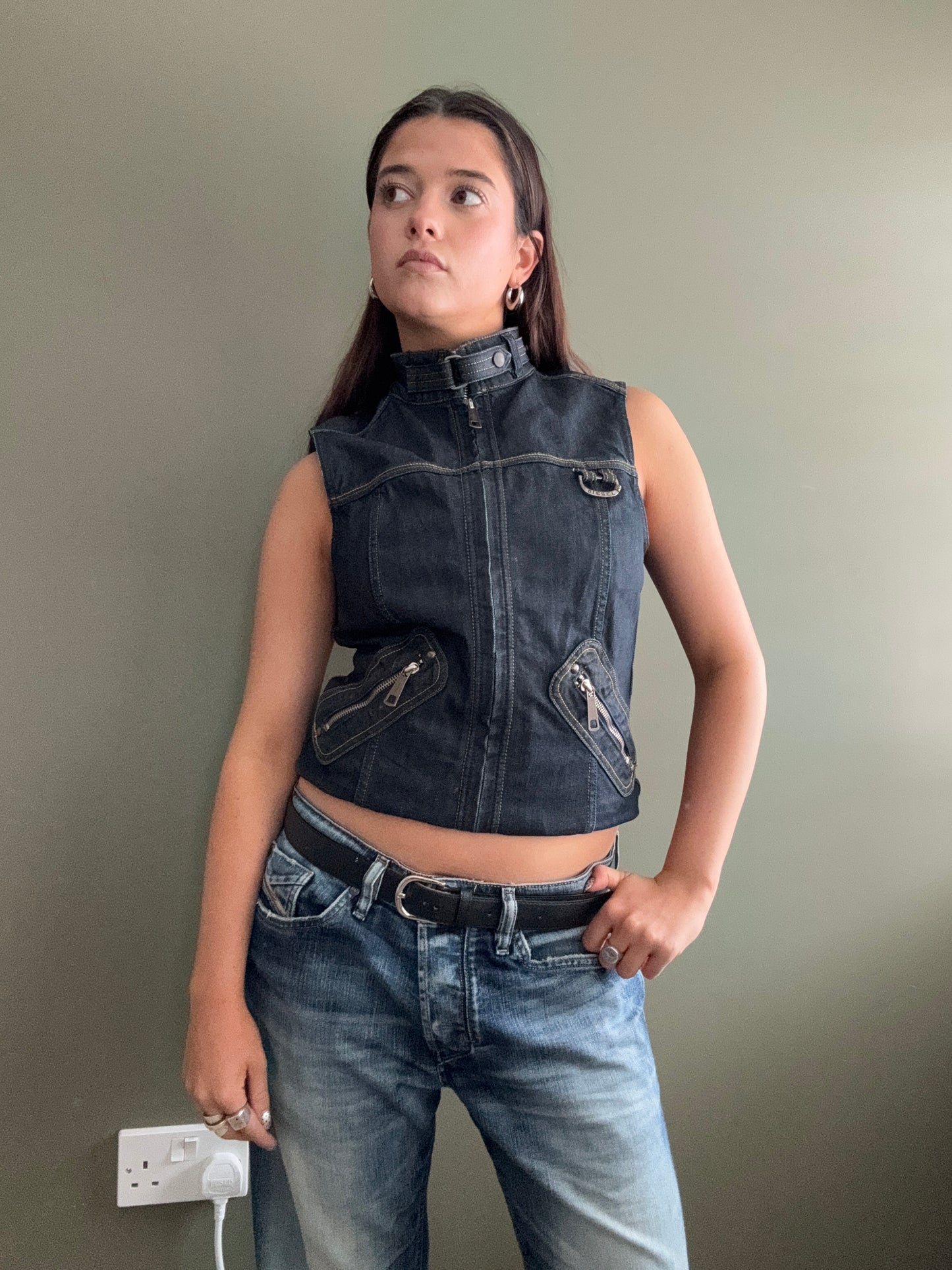 Diesel Denim Gilet (S)
