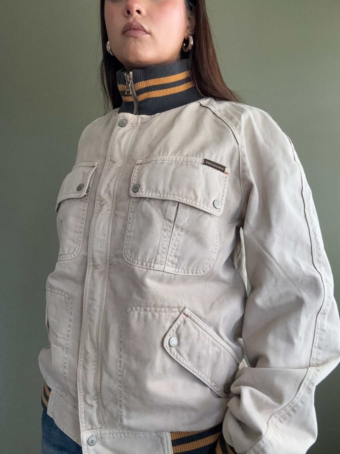Dolce and Gabbana Cargo Bomber Jacket (L)