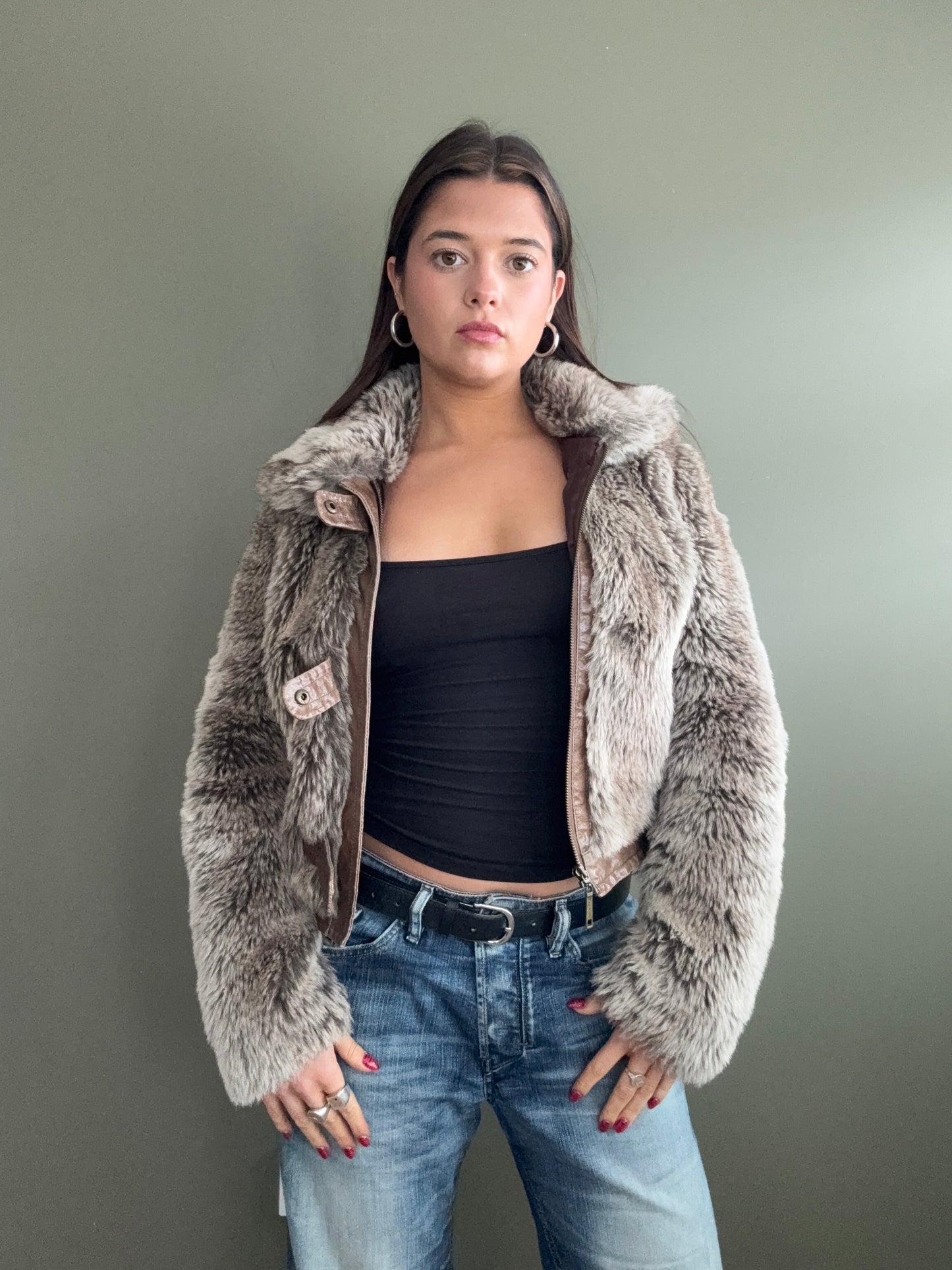 Faux Fur Jacket (UK10)