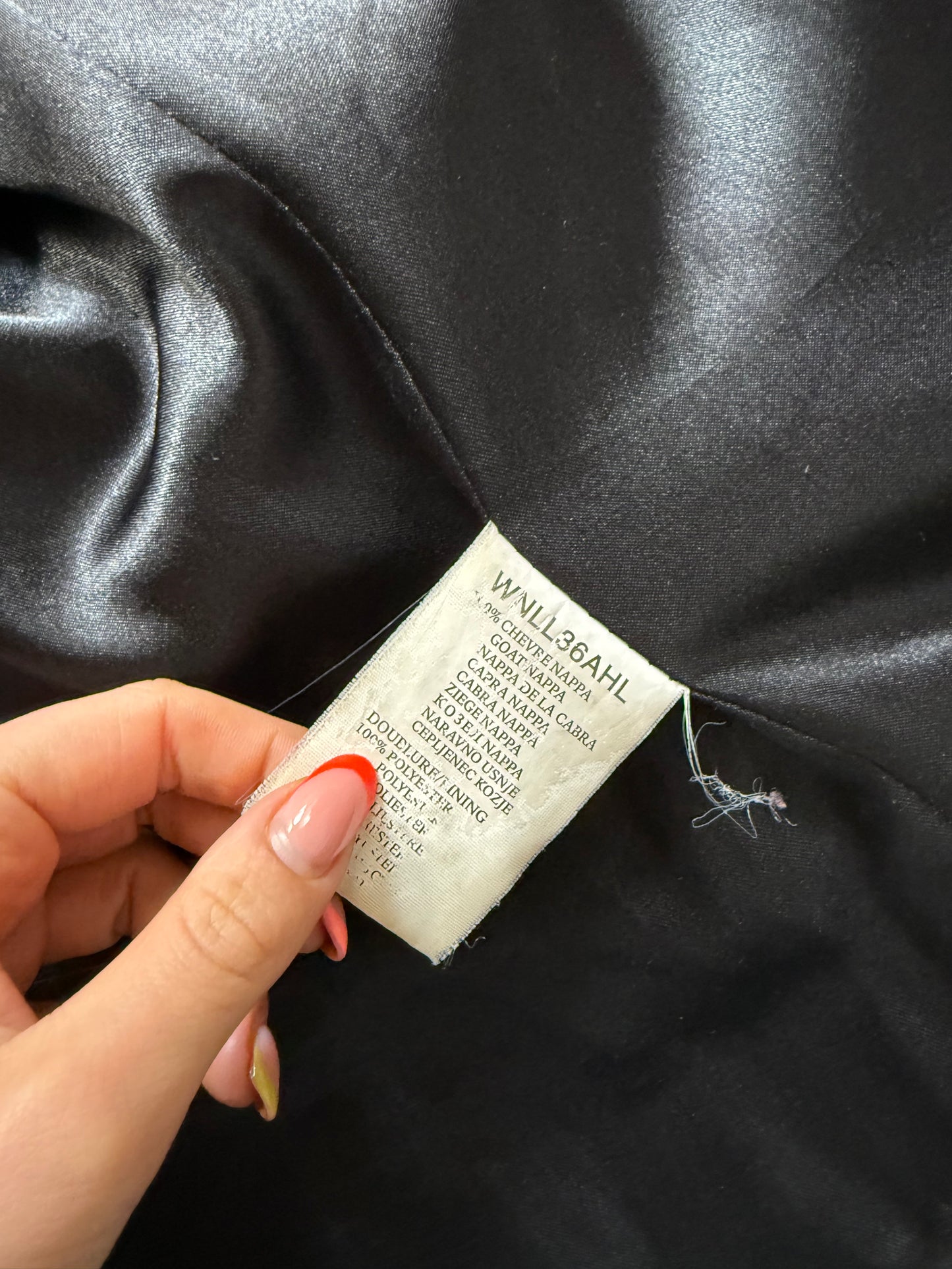 Leather Biker Jacket (M)