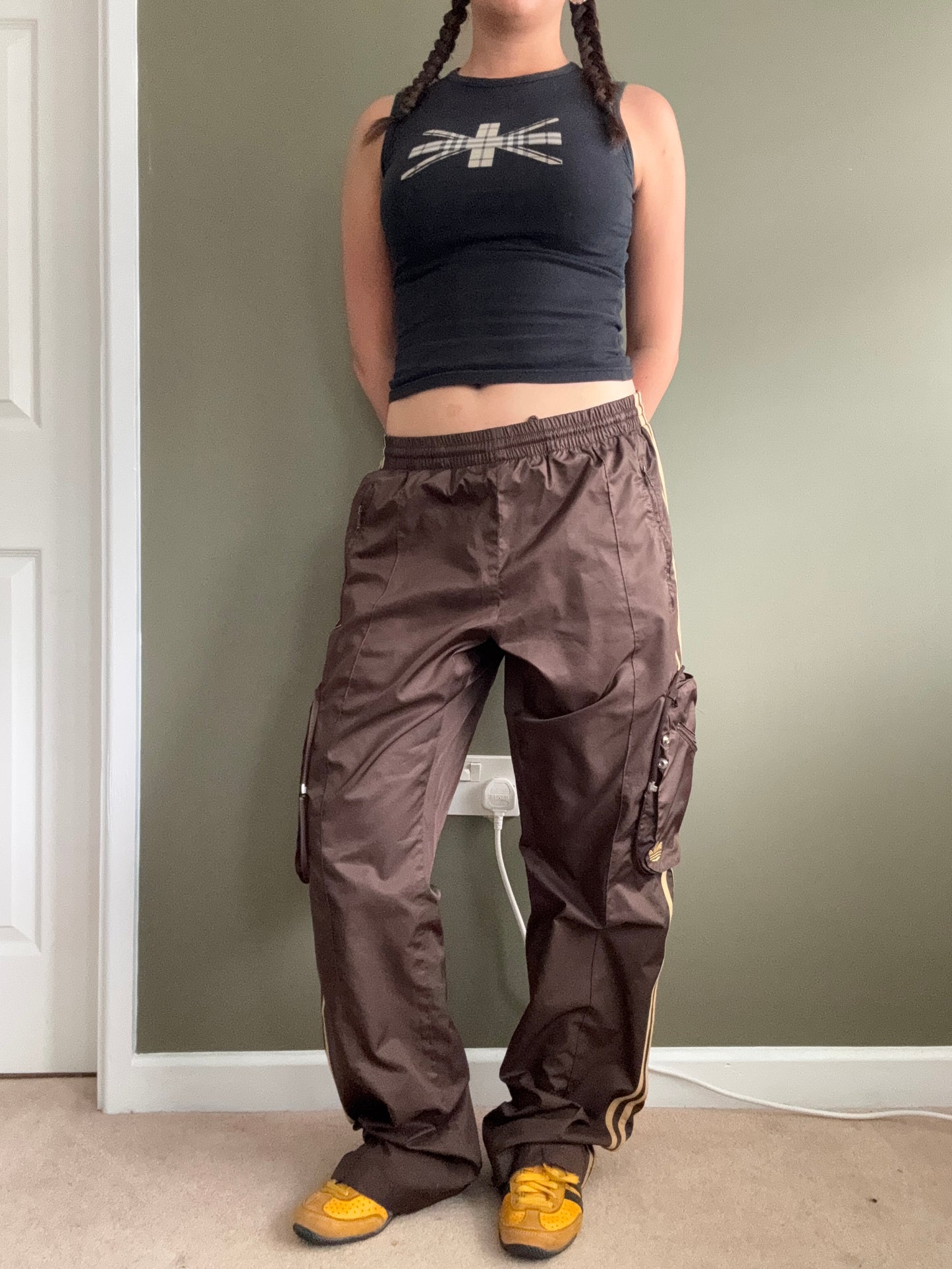 Adidas Cargo Tracksuit Bottoms (M)