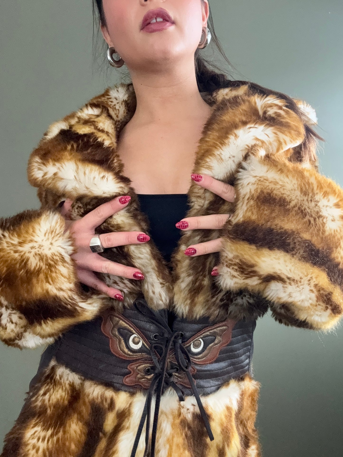 Miss Sixty Faux Fur Jacket (M)