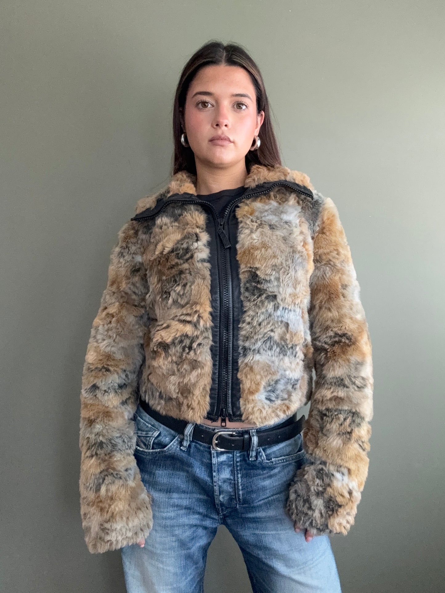 Armani Faux Fur Jacket (UK10)