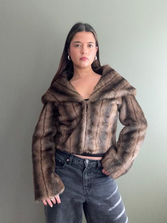 Faux Fur Jacket (S)