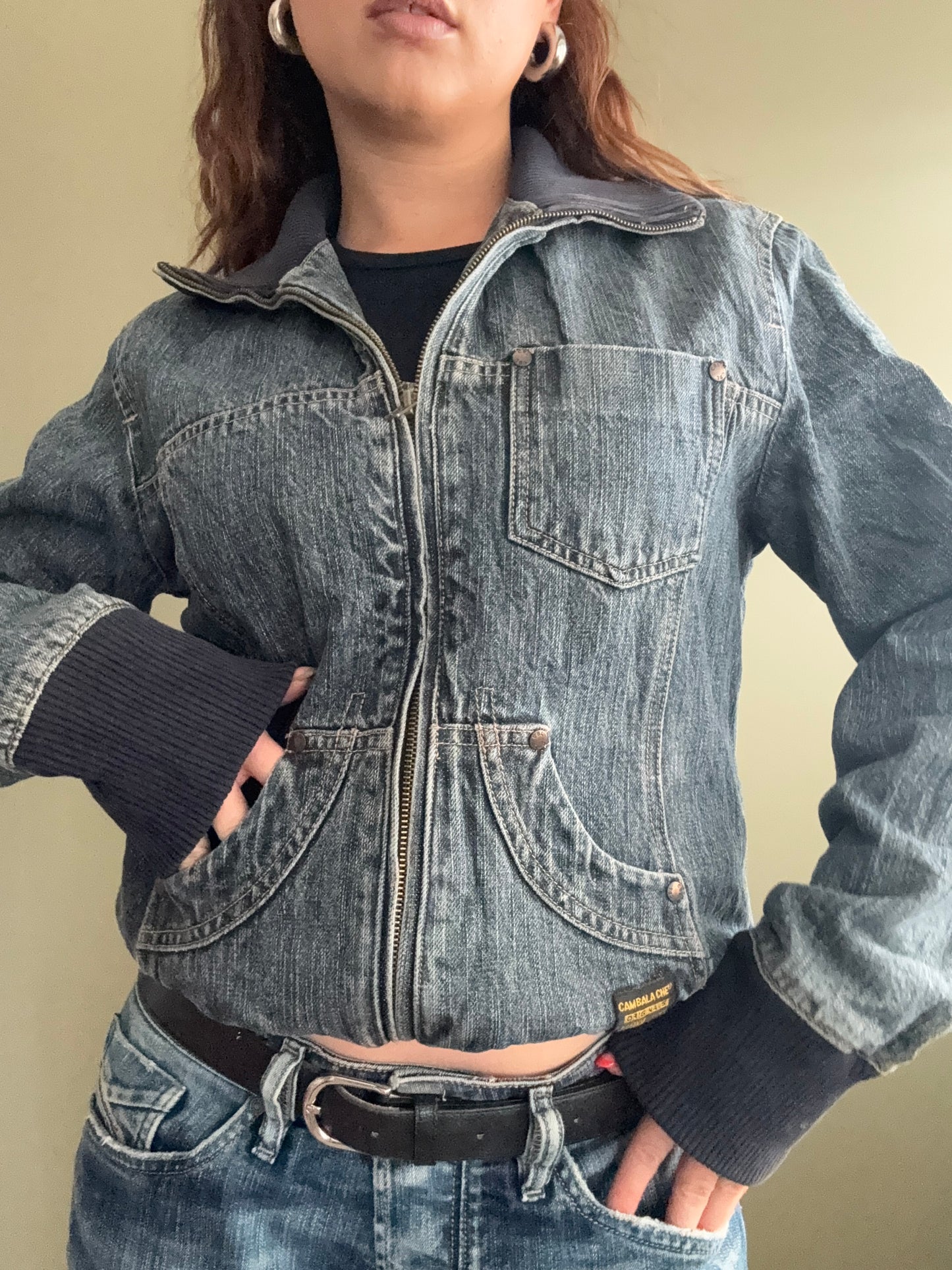 Denim Bomber Jacket (XL)