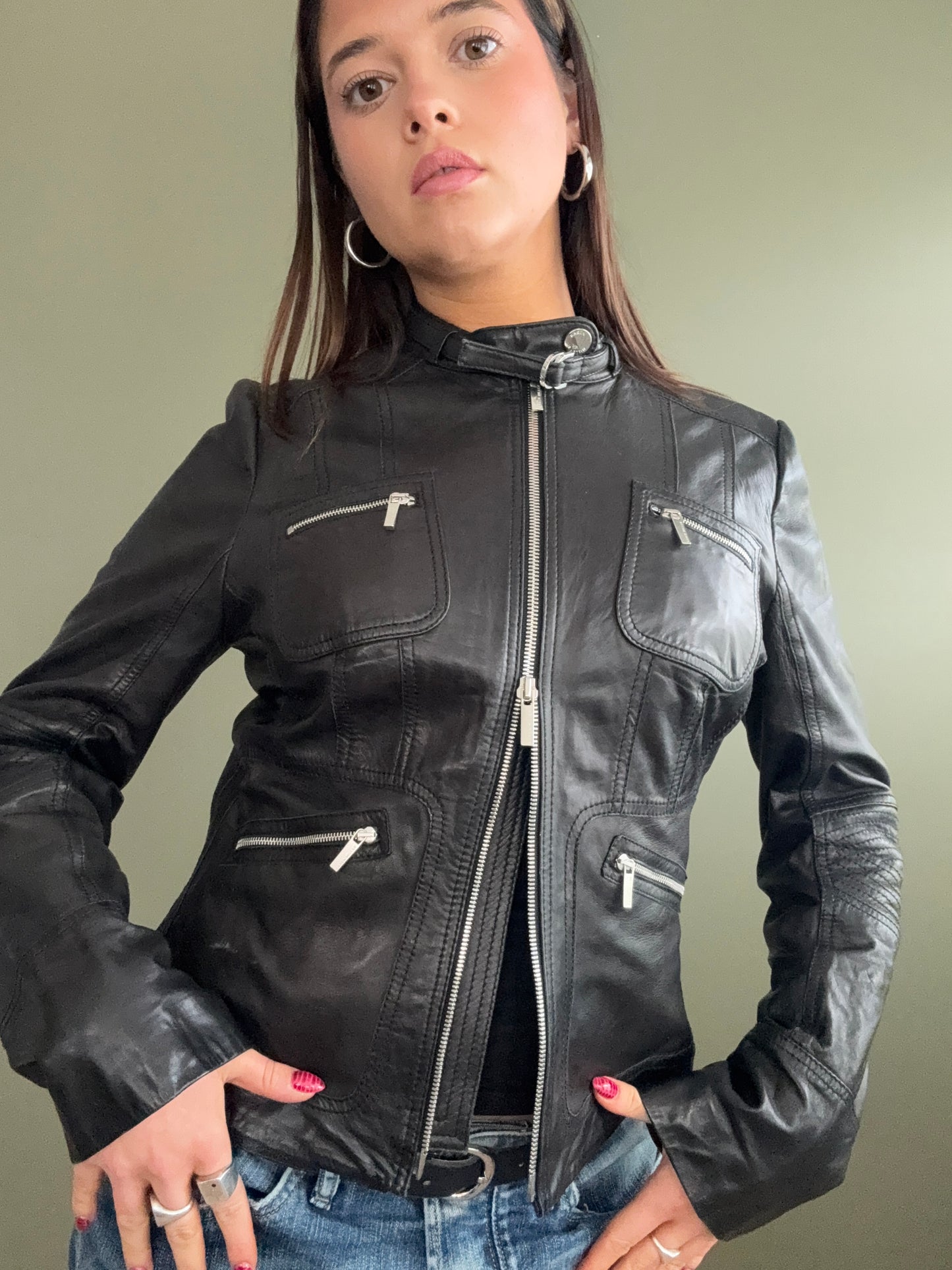 Karen Millen Leather Jacket (S)