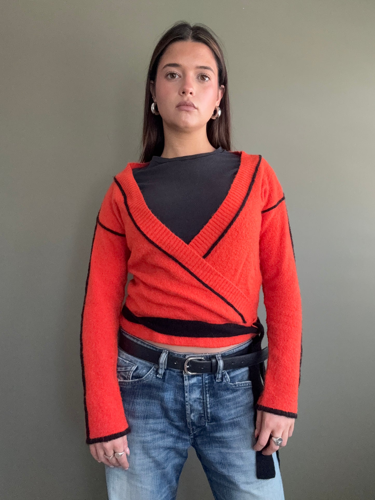 Diesel Mohair Wrap Top (M)