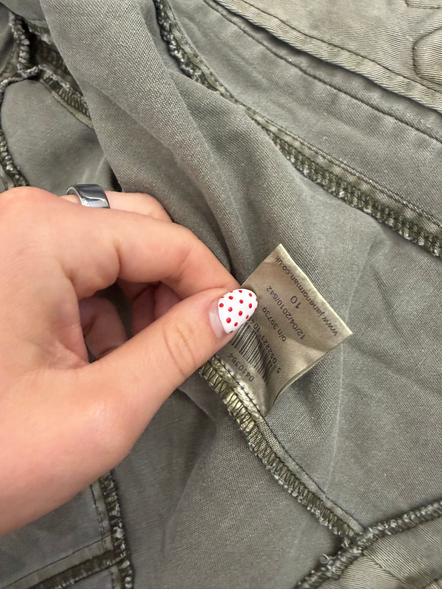 Jane Norman Deadstock Cropped Military Jacket (UK10)