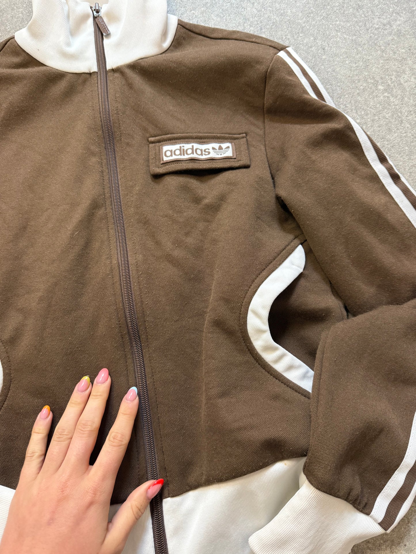 Brown Adidas Track Top (UK10)