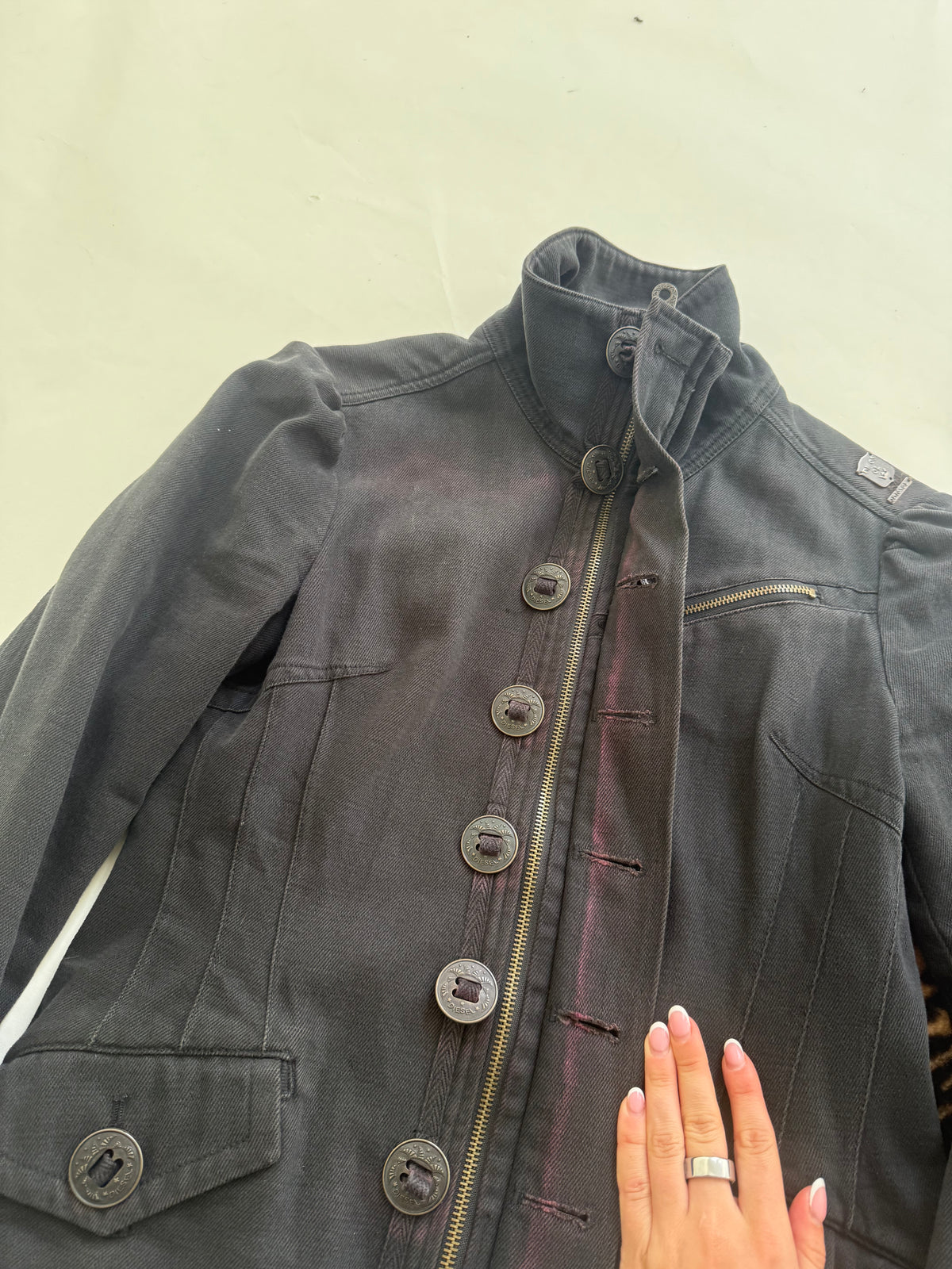 Diesel Funnel Neck Utility Jacket (L)